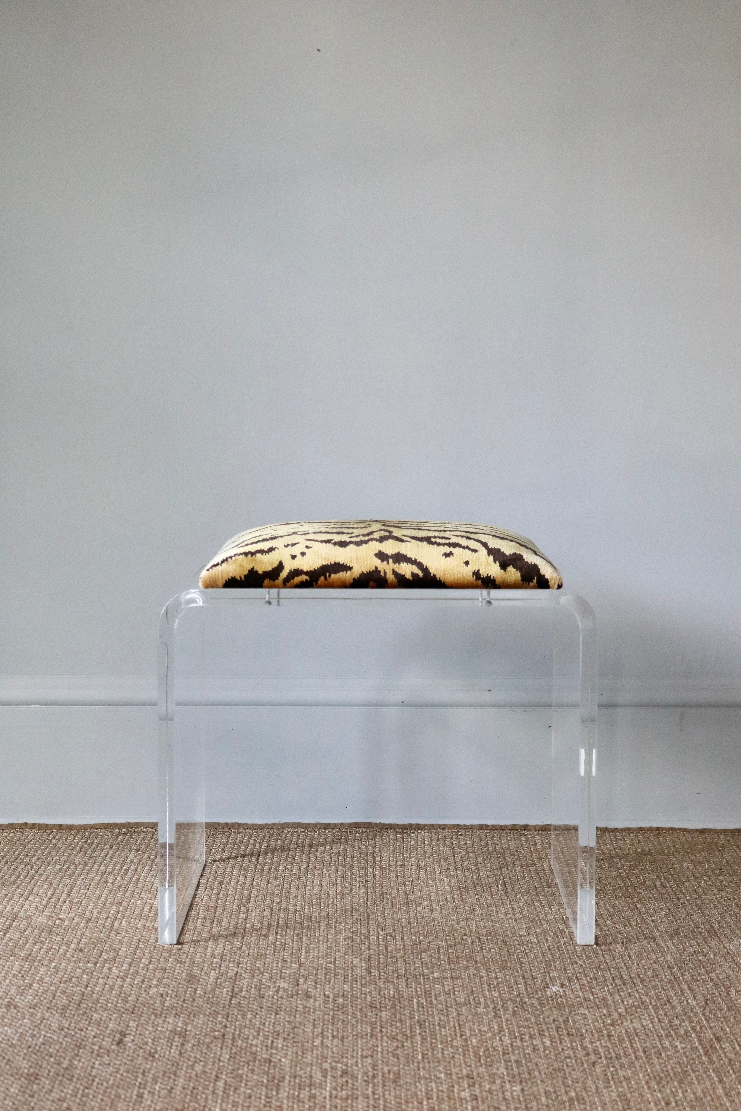 Scalamandre Lucite Stool