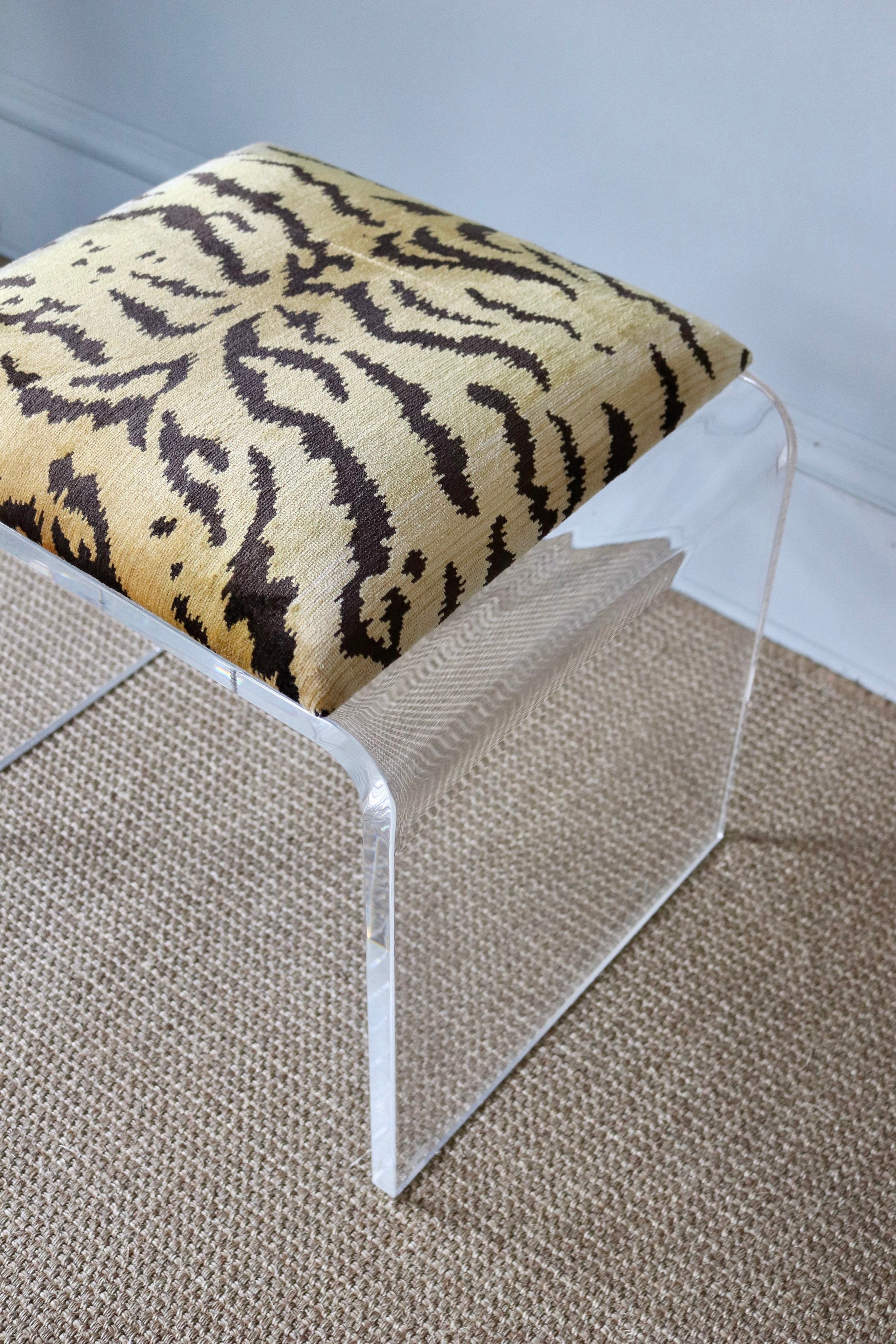 Scalamandre Lucite Stool