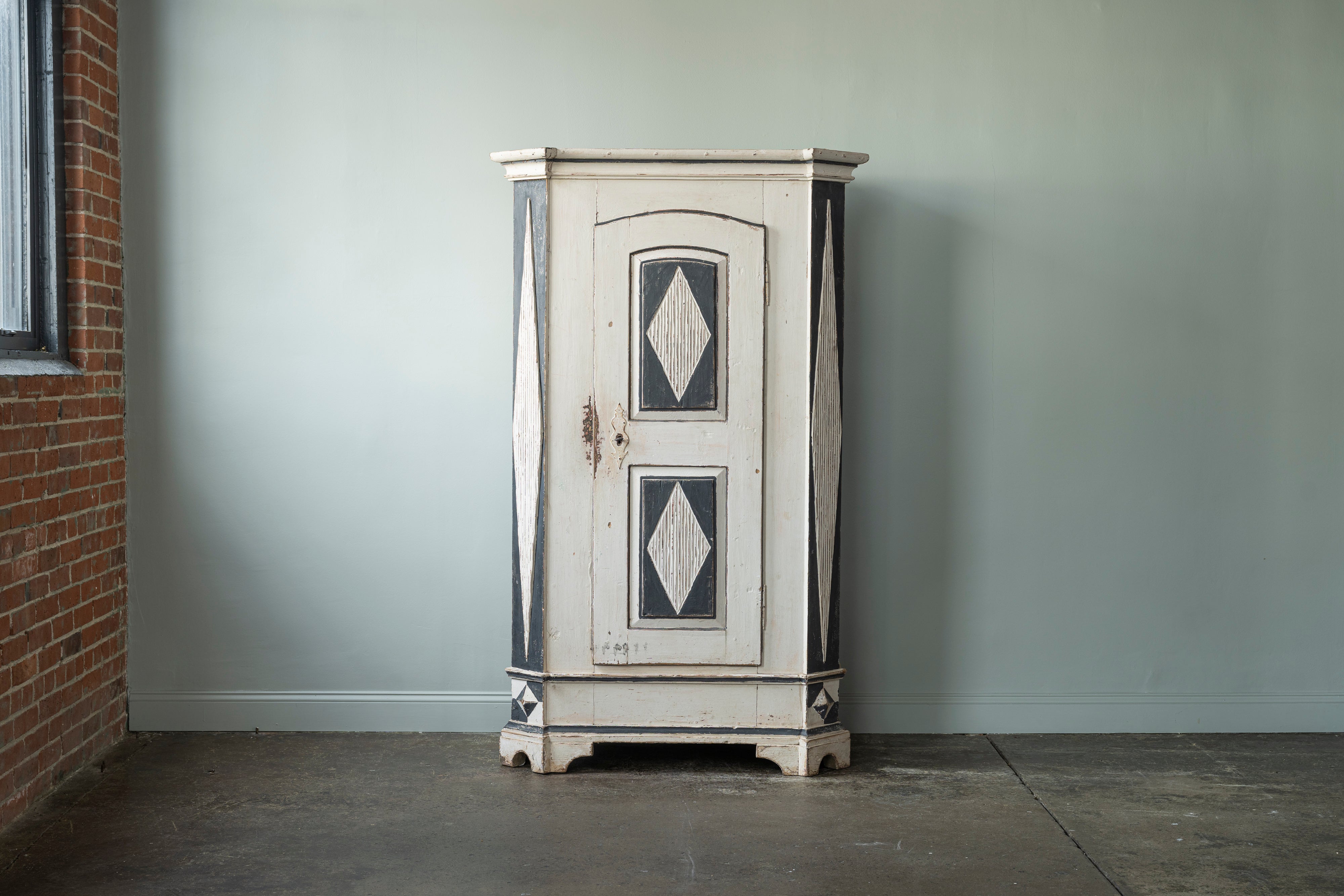 Swedish Painted Armoire