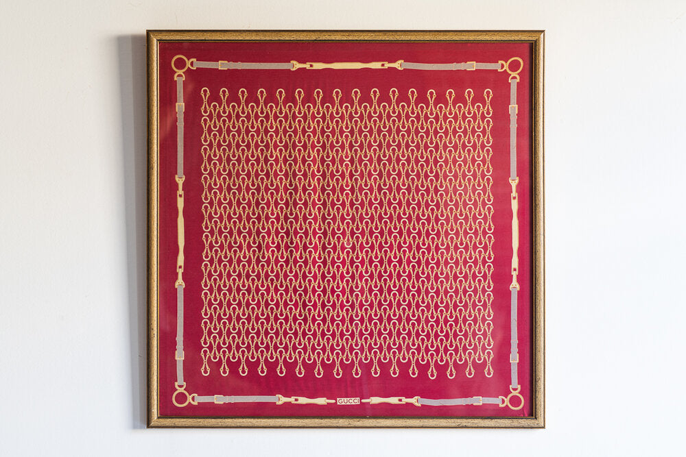 Framed Gucci Scarf