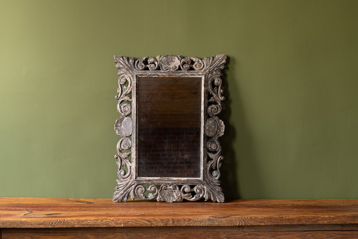 Carved Wood Mirror
