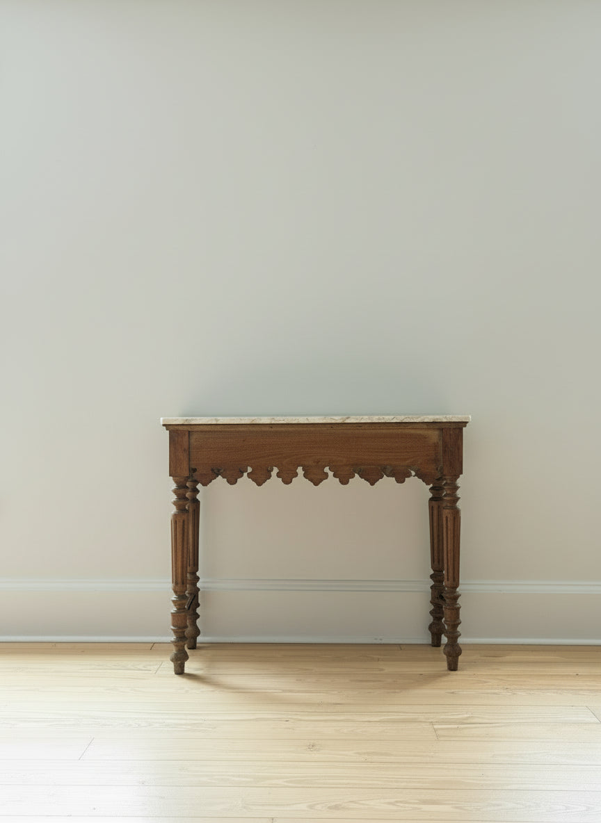 Console Table with Marble Top