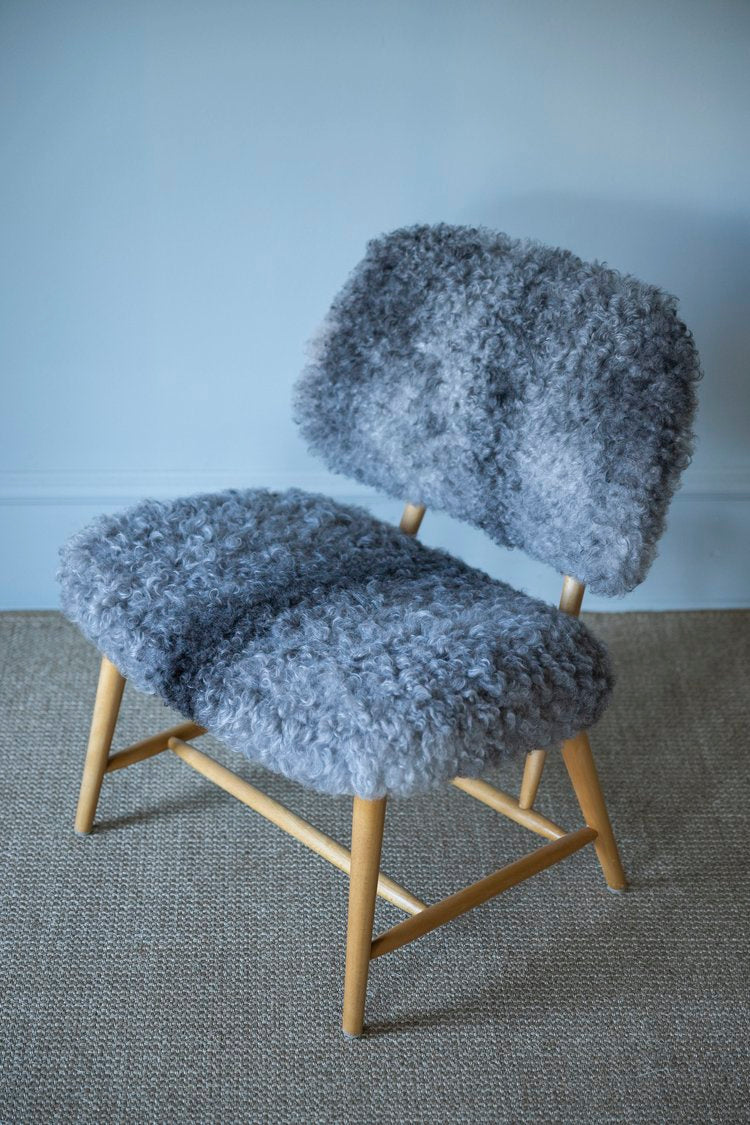 Chair Alf Svensson "Teve" in Gotland Sheepskin