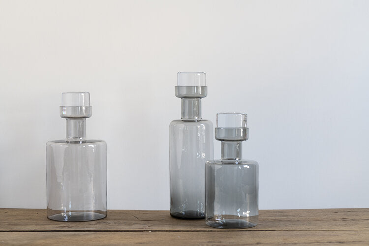 Audrey Bottle and Stopper Nouvel Studio Small Clear