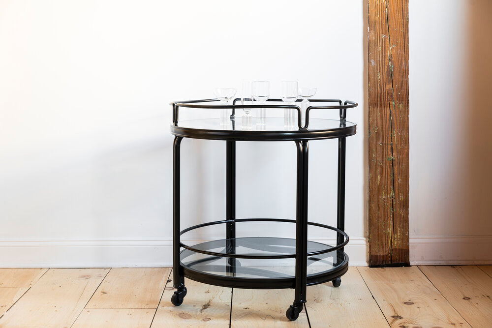 Black Bar Cart