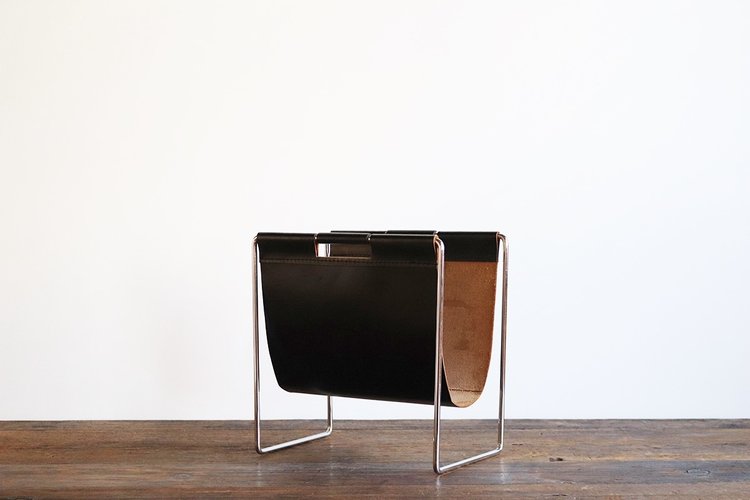 Magazine Rack leather by Brabantia 60’s