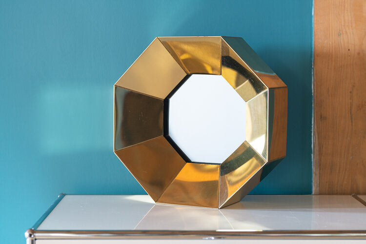 Mirror Round Curtis Jere Porthole Brass