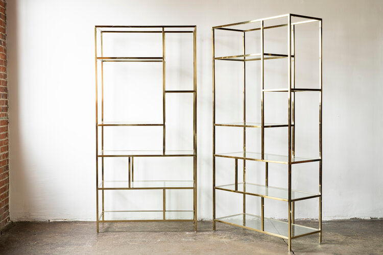 Etageres Milo Baughman pair