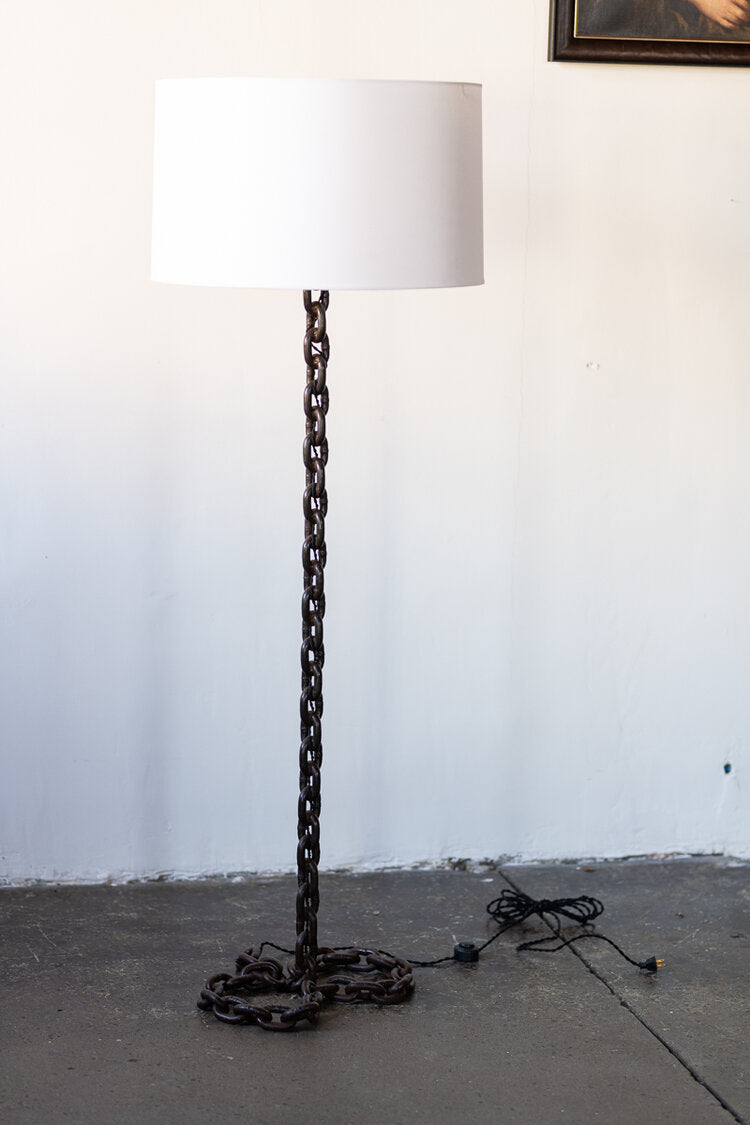 Lamp French iron chain link