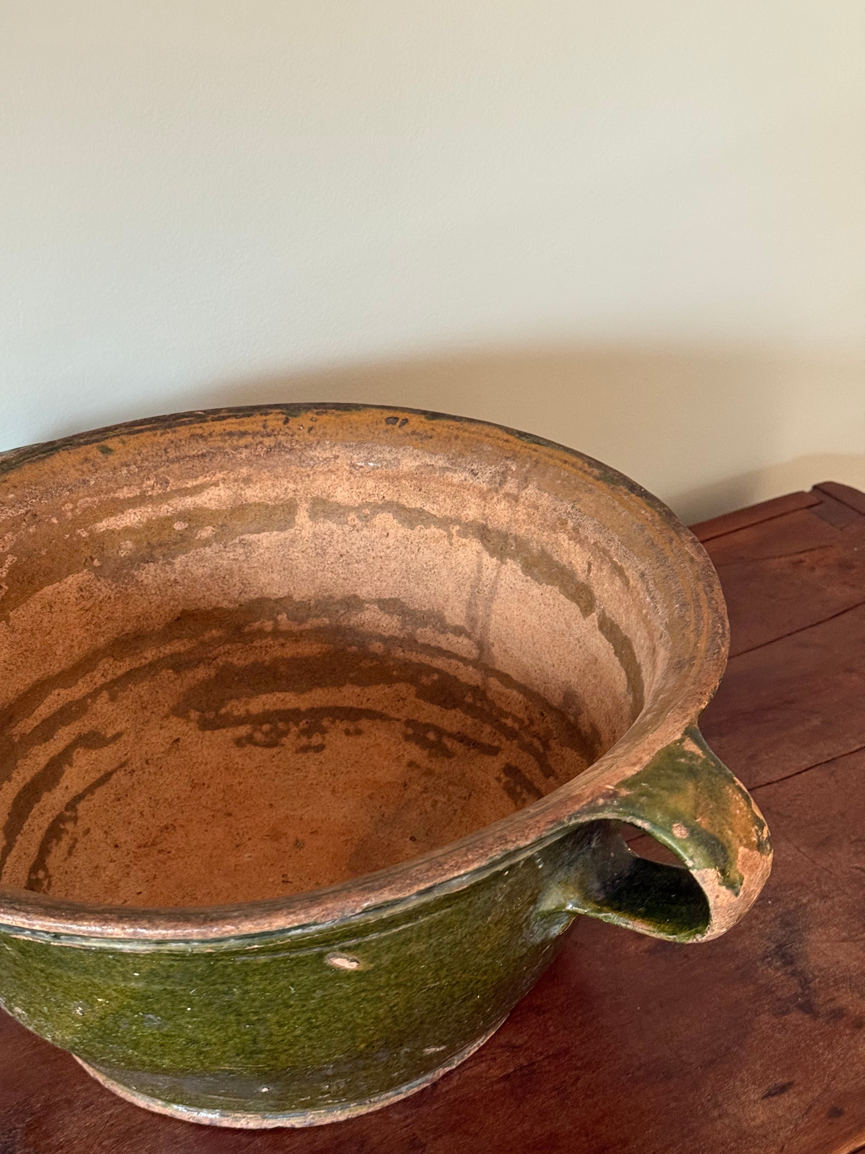 Antique Green Bowl, French