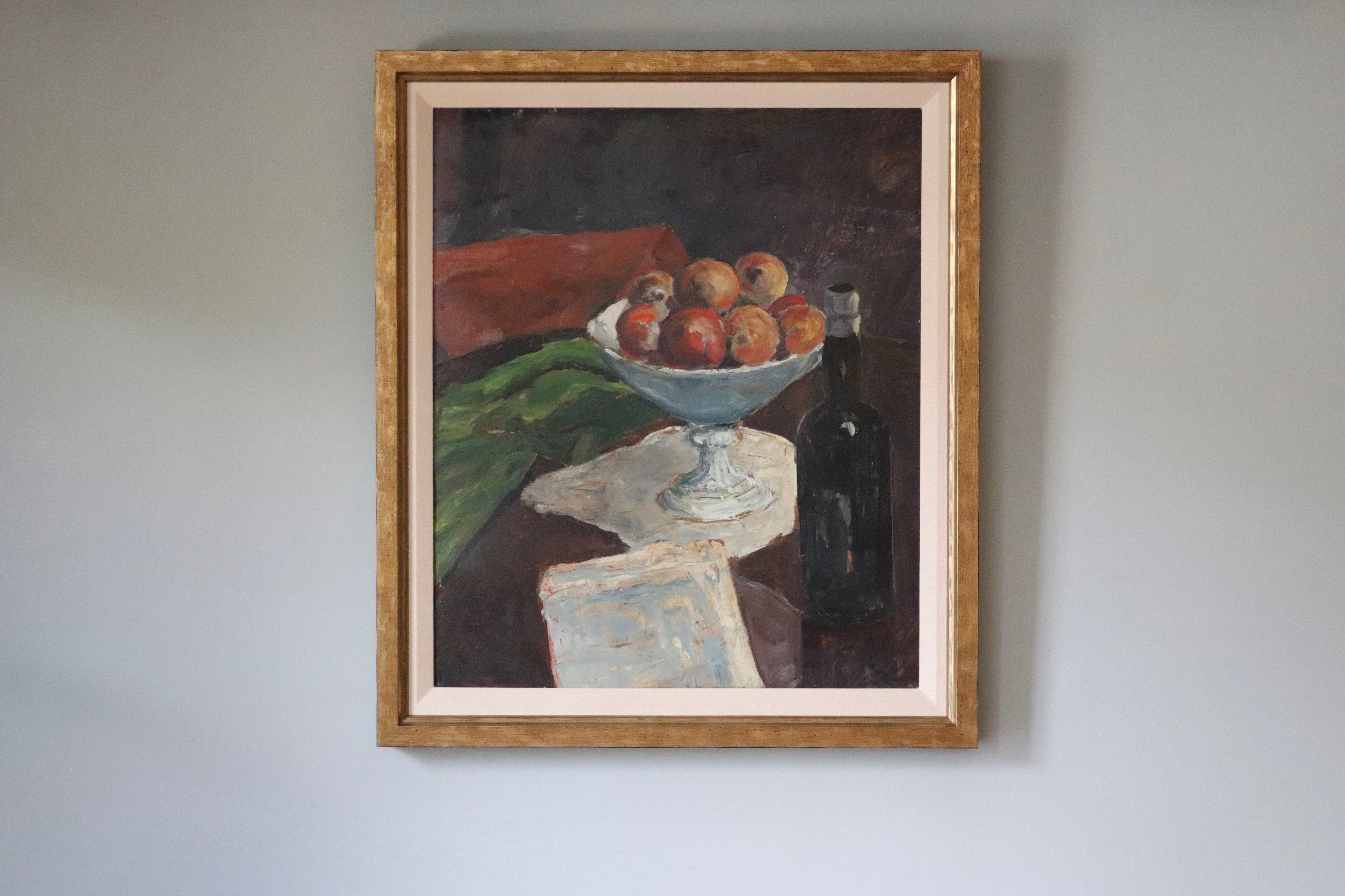 Still Life with Fruit and Wine Bottle