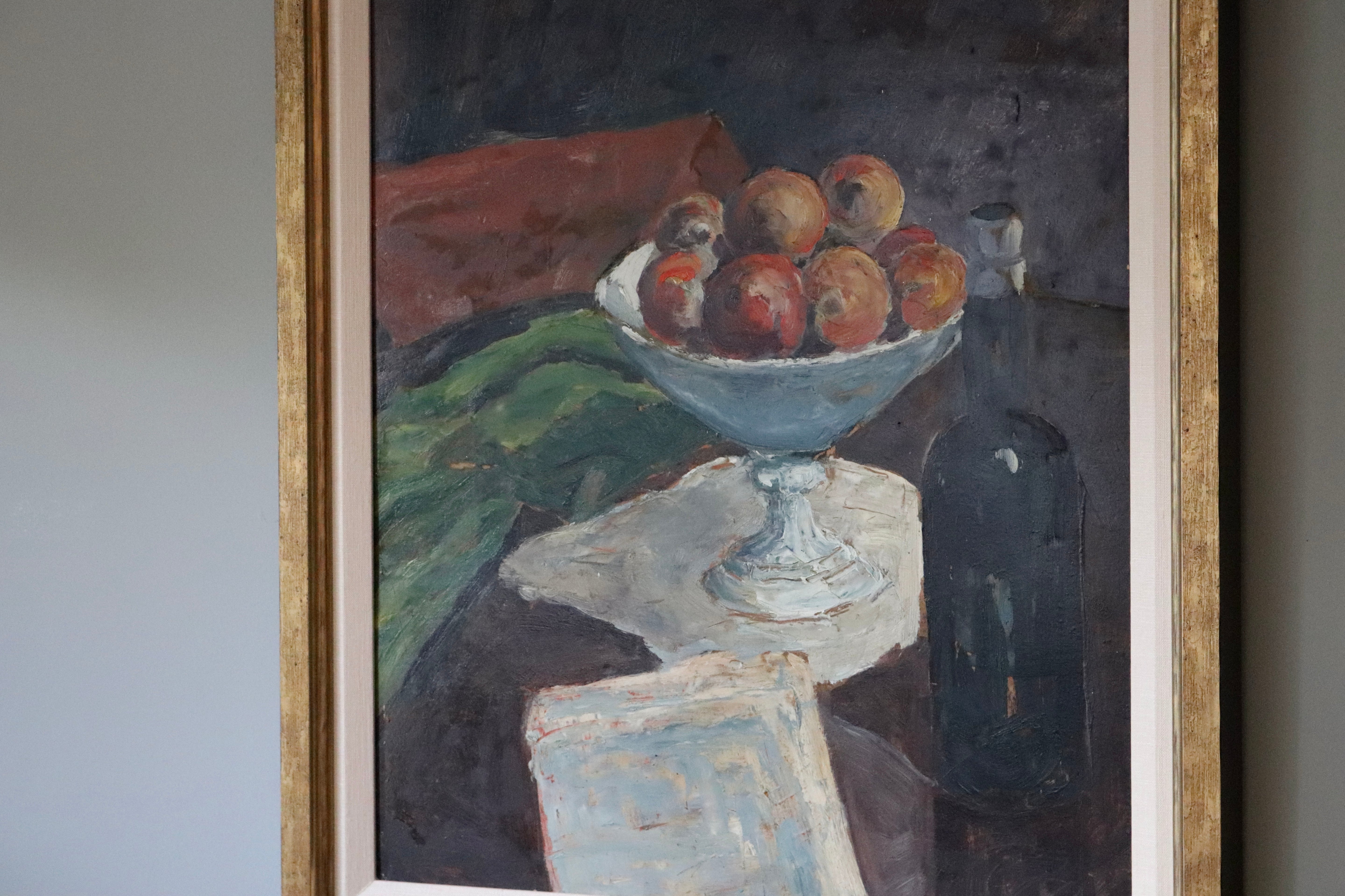 Still Life with Fruit and Wine Bottle