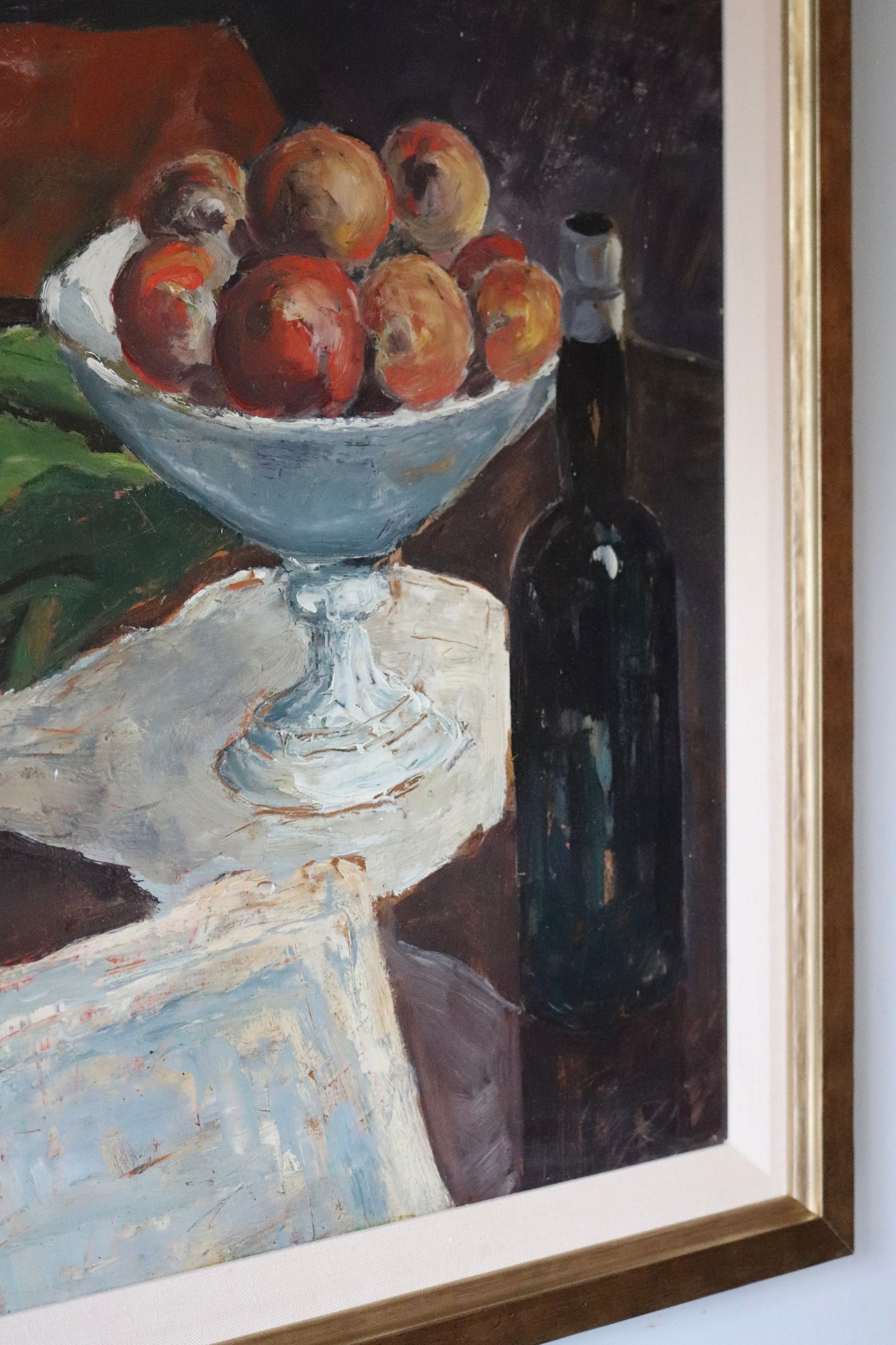 Still Life with Fruit and Wine Bottle