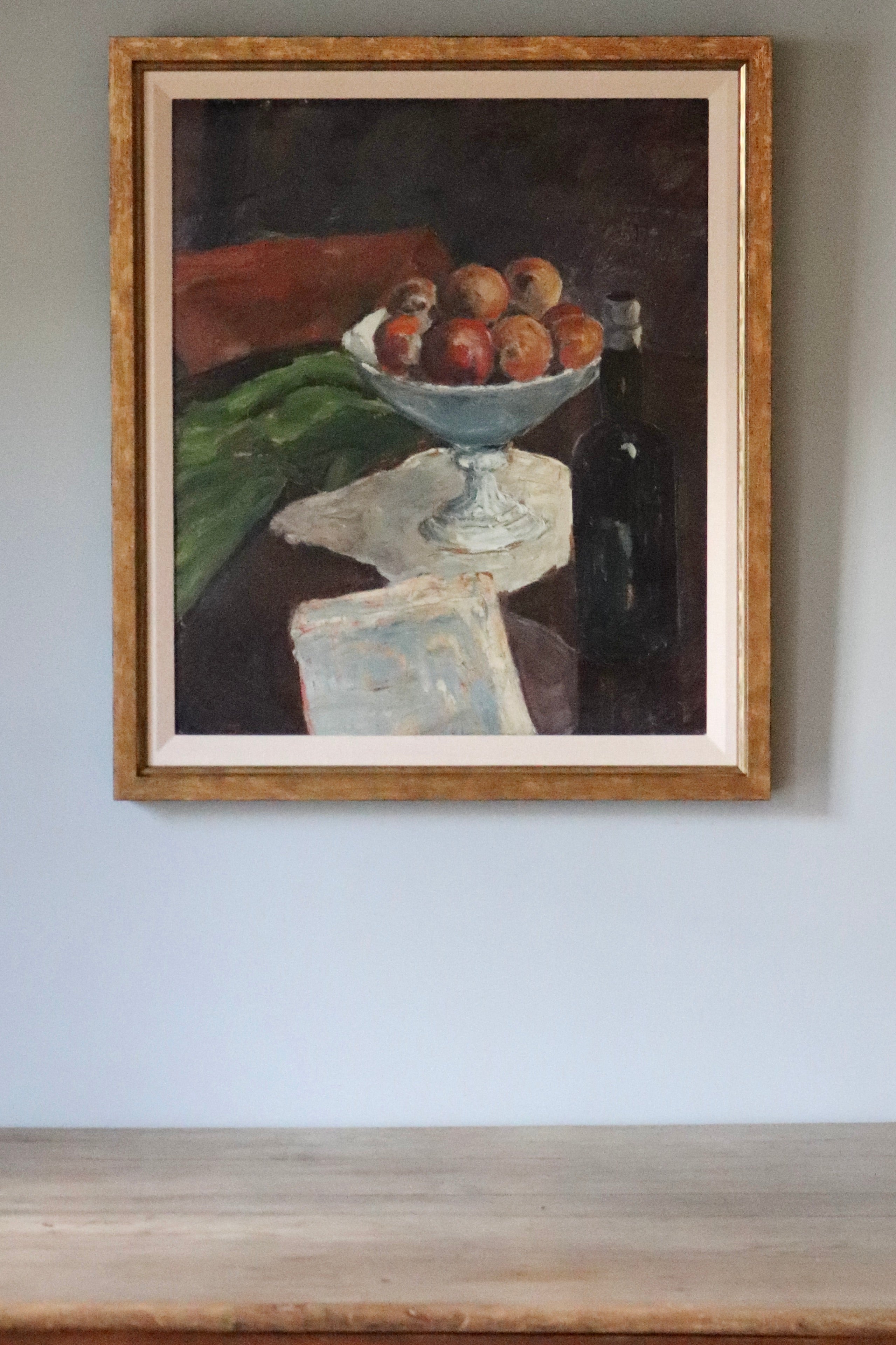 Still Life with Fruit and Wine Bottle