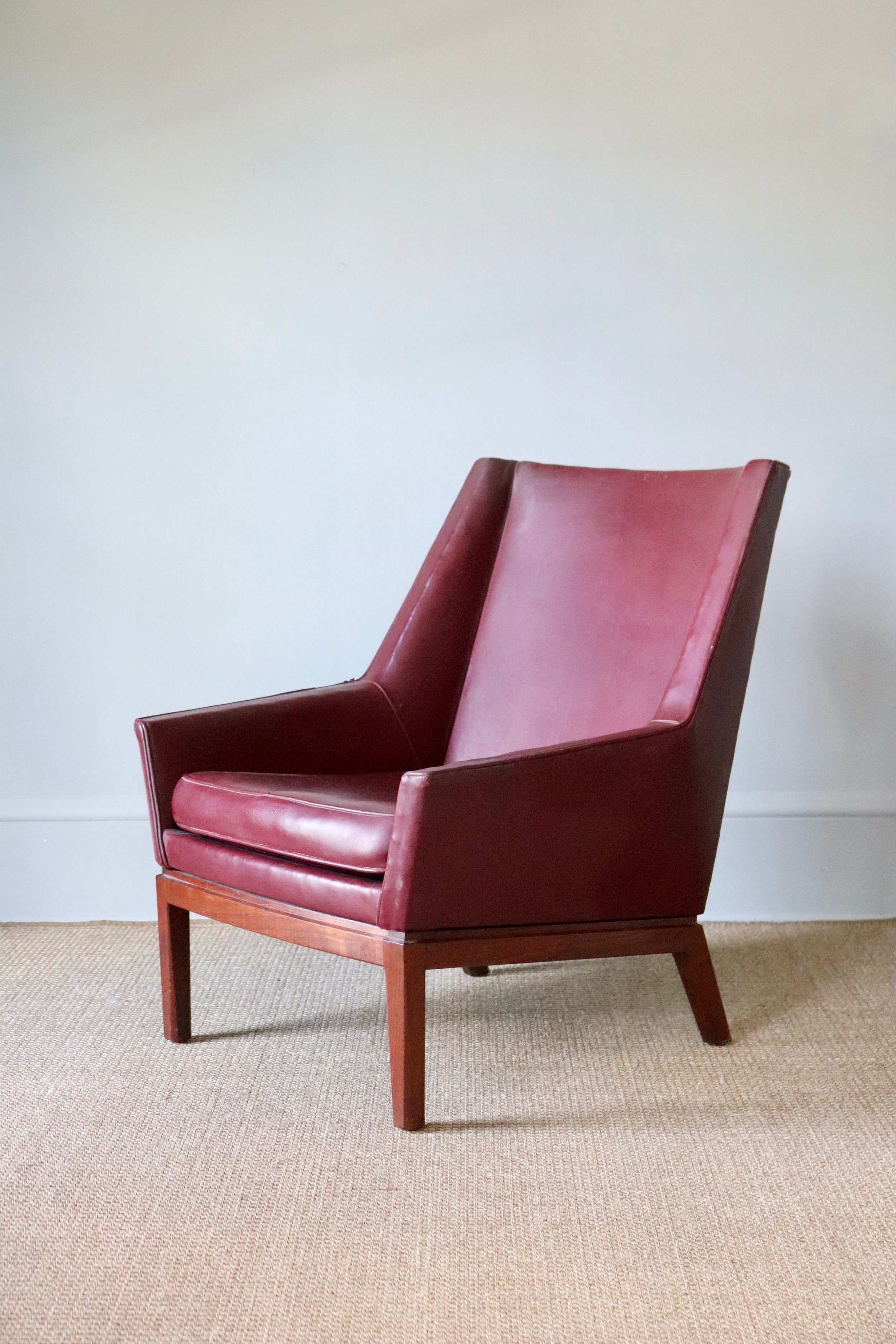 Erik Kolling Anderson Red Leather Chair