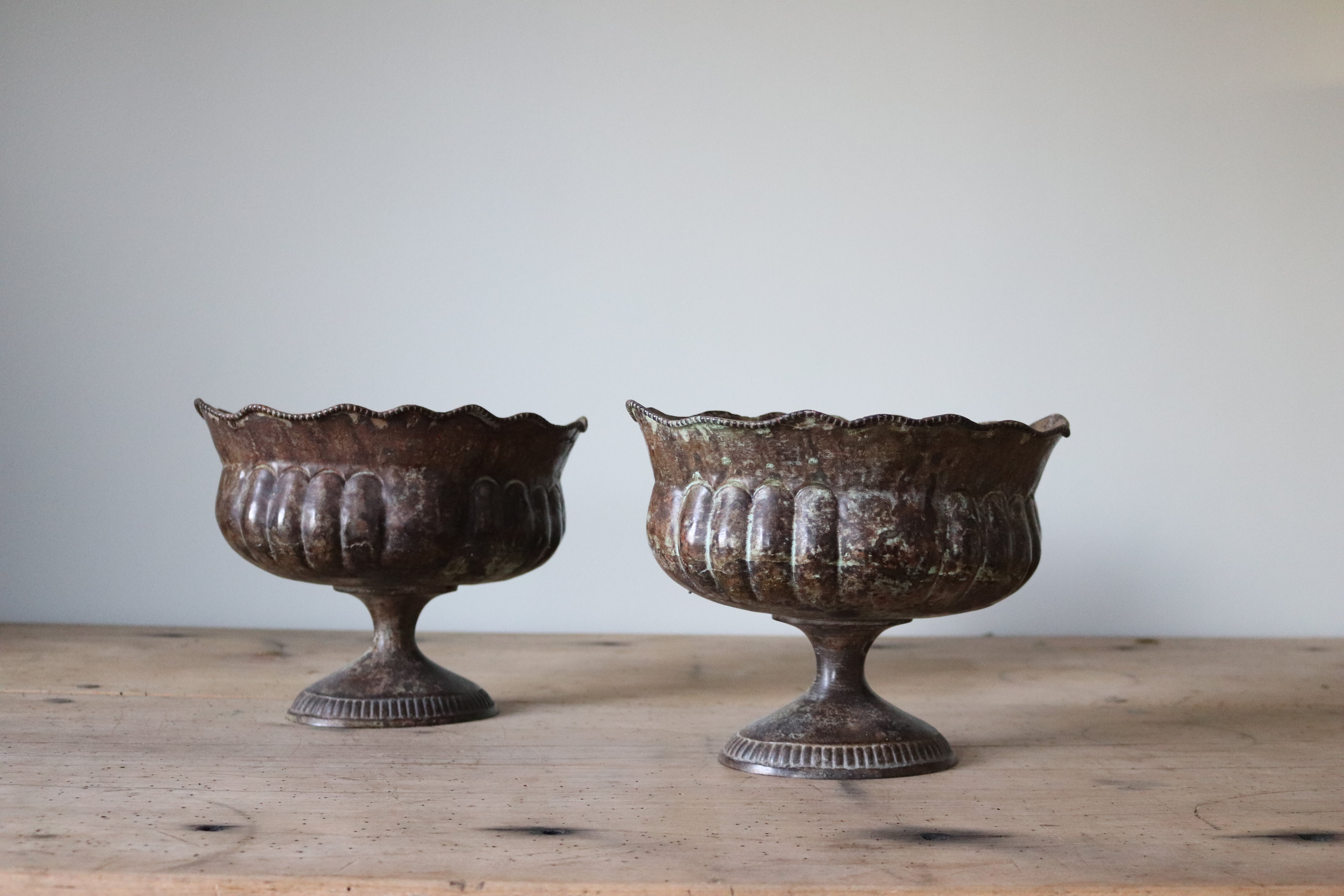 Antique Footed Urns