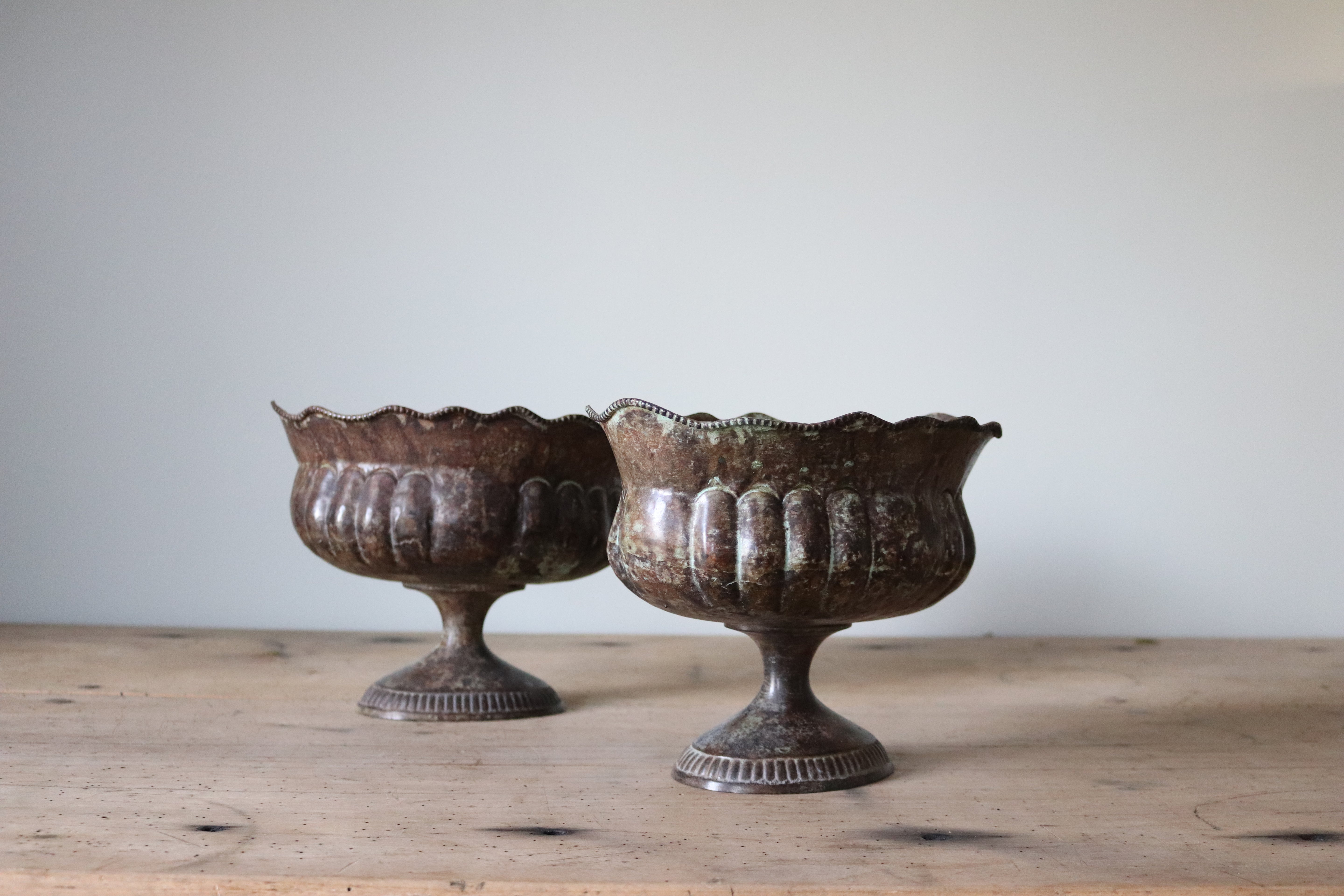 Antique Footed Urns