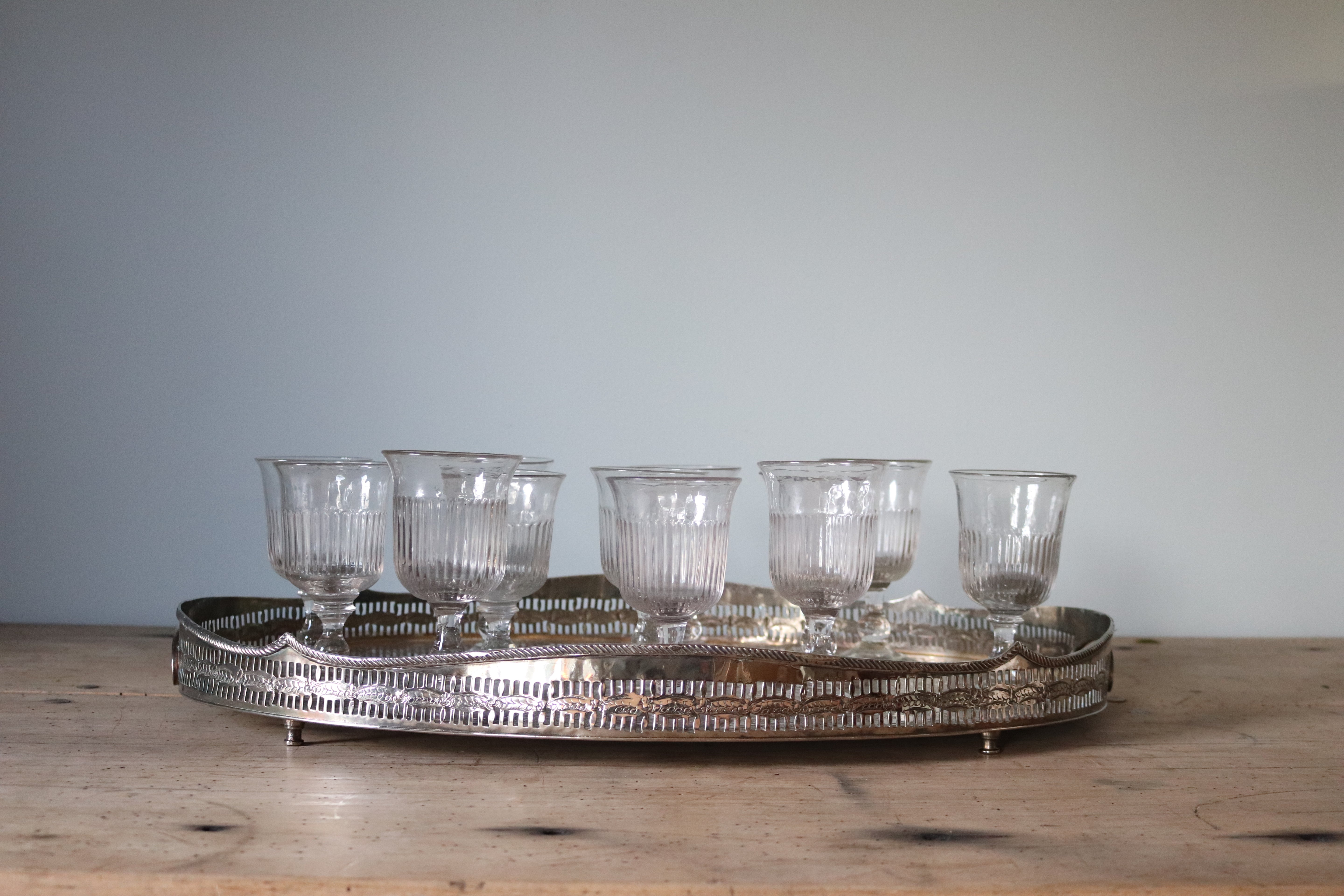 Vintage Wine Glasses, Set of 12