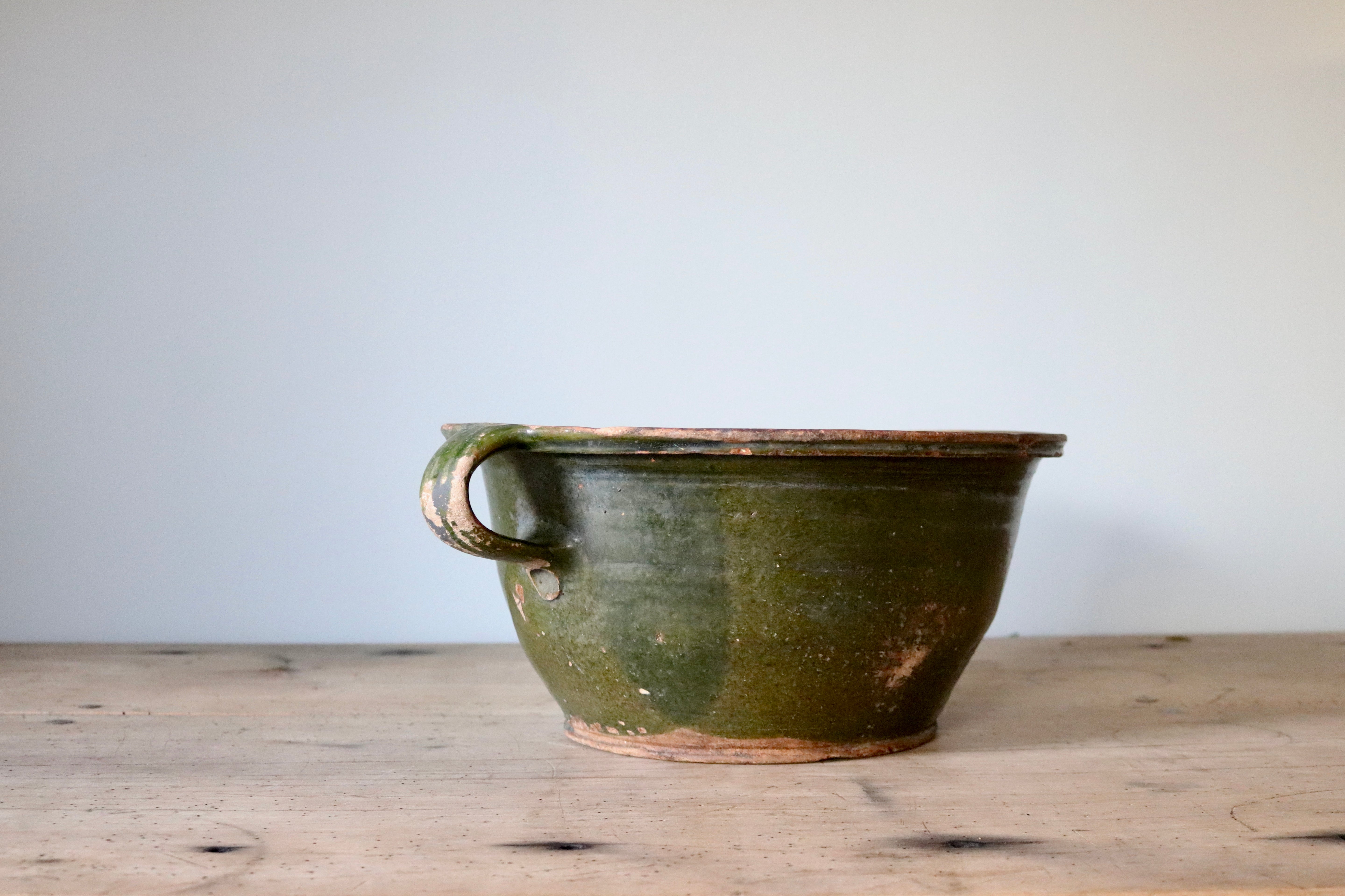 Antique Green Bowl, French