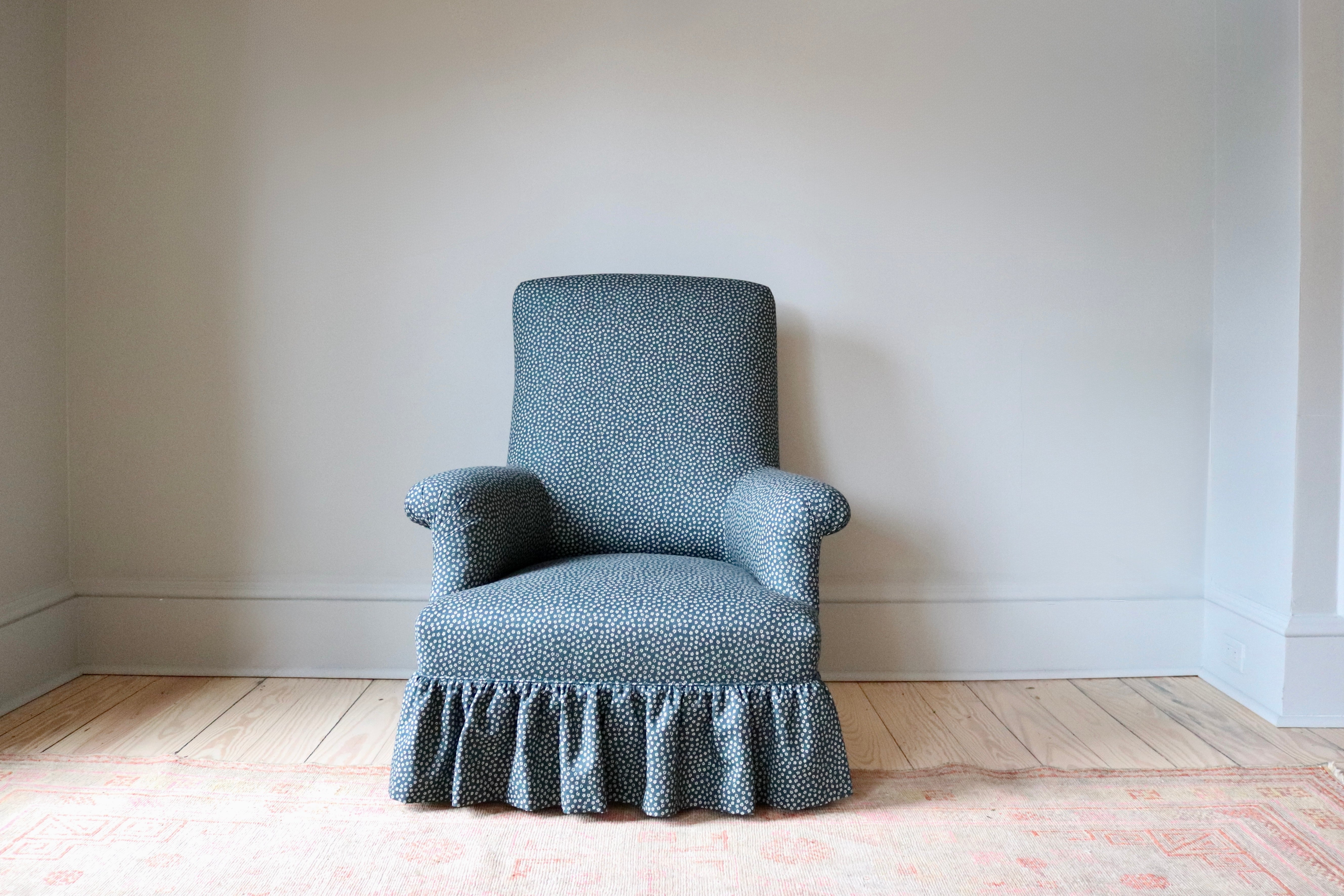 Vintage Chair Re-Upholstered in Robert Kime