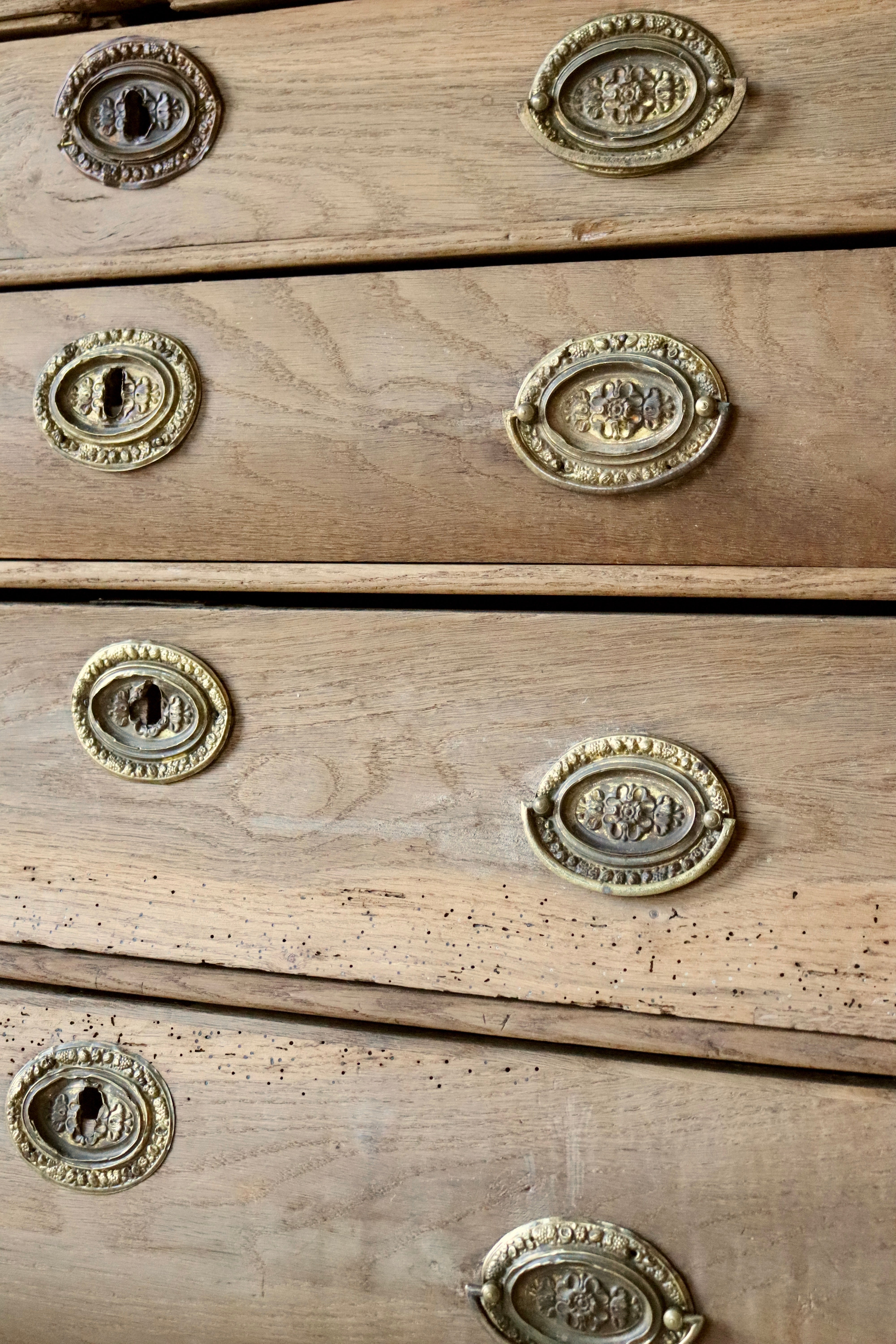 Dutch Oak Bombe Chest