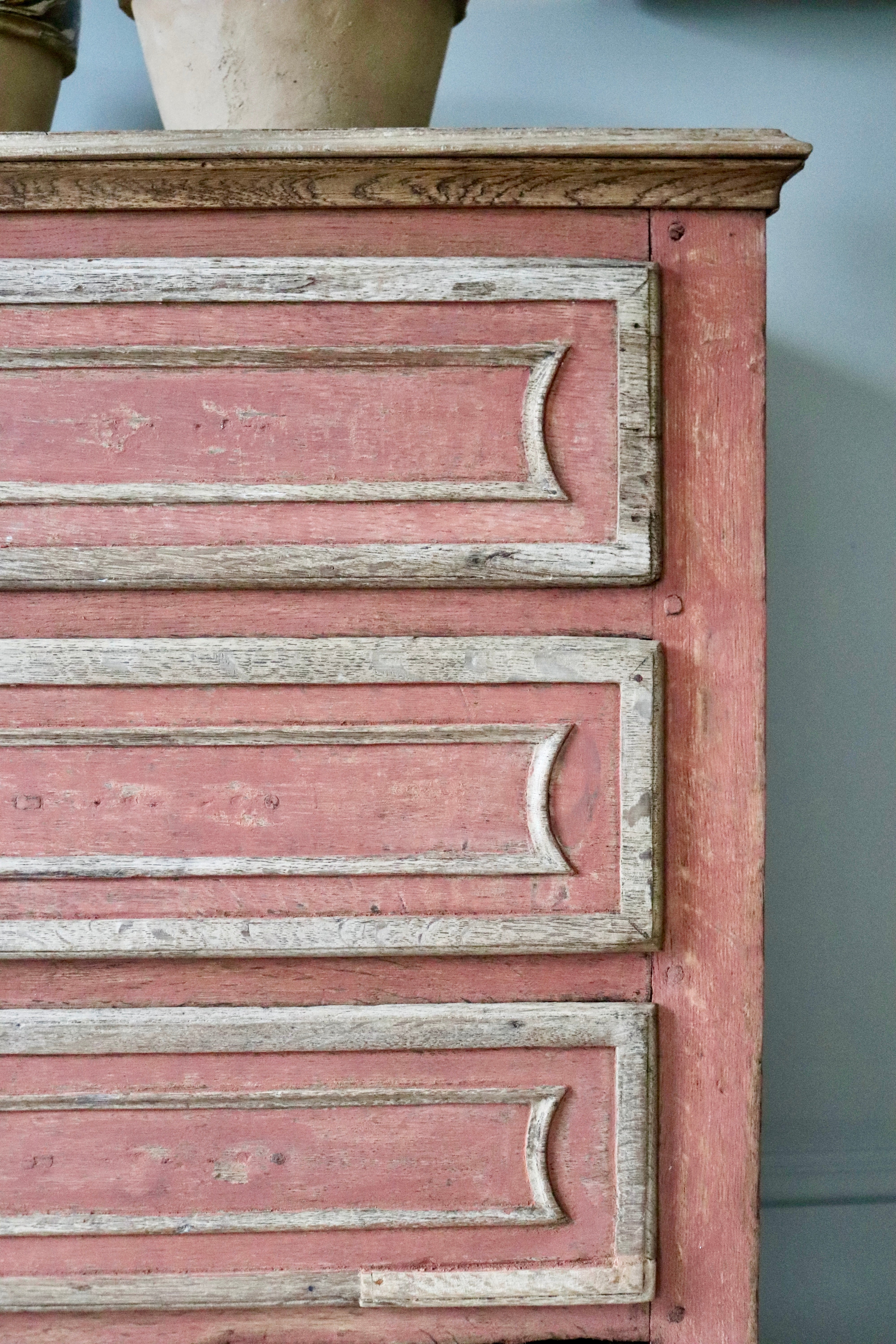 Belgian Red Painted Chest
