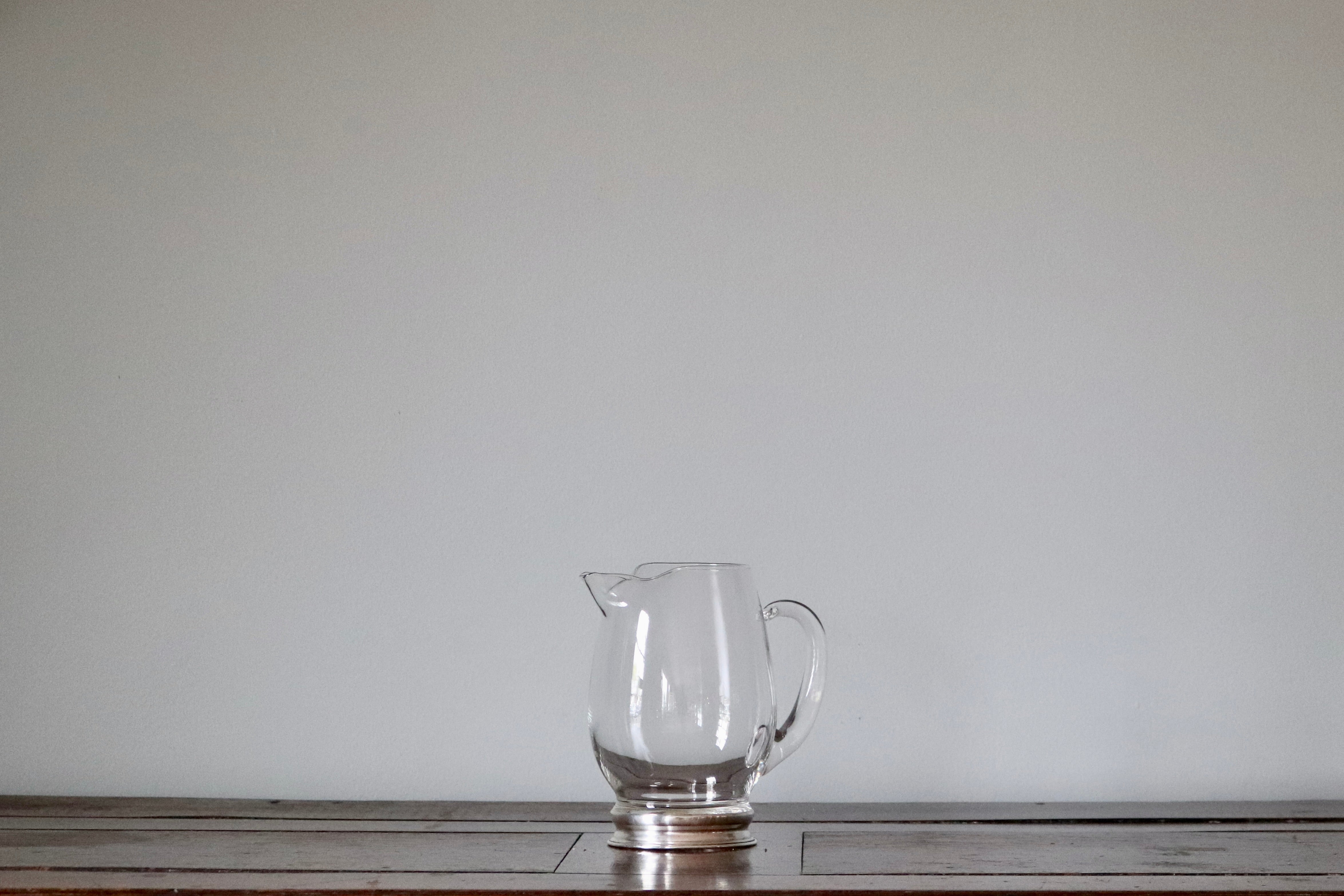 Small Vintage Glass Pitcher