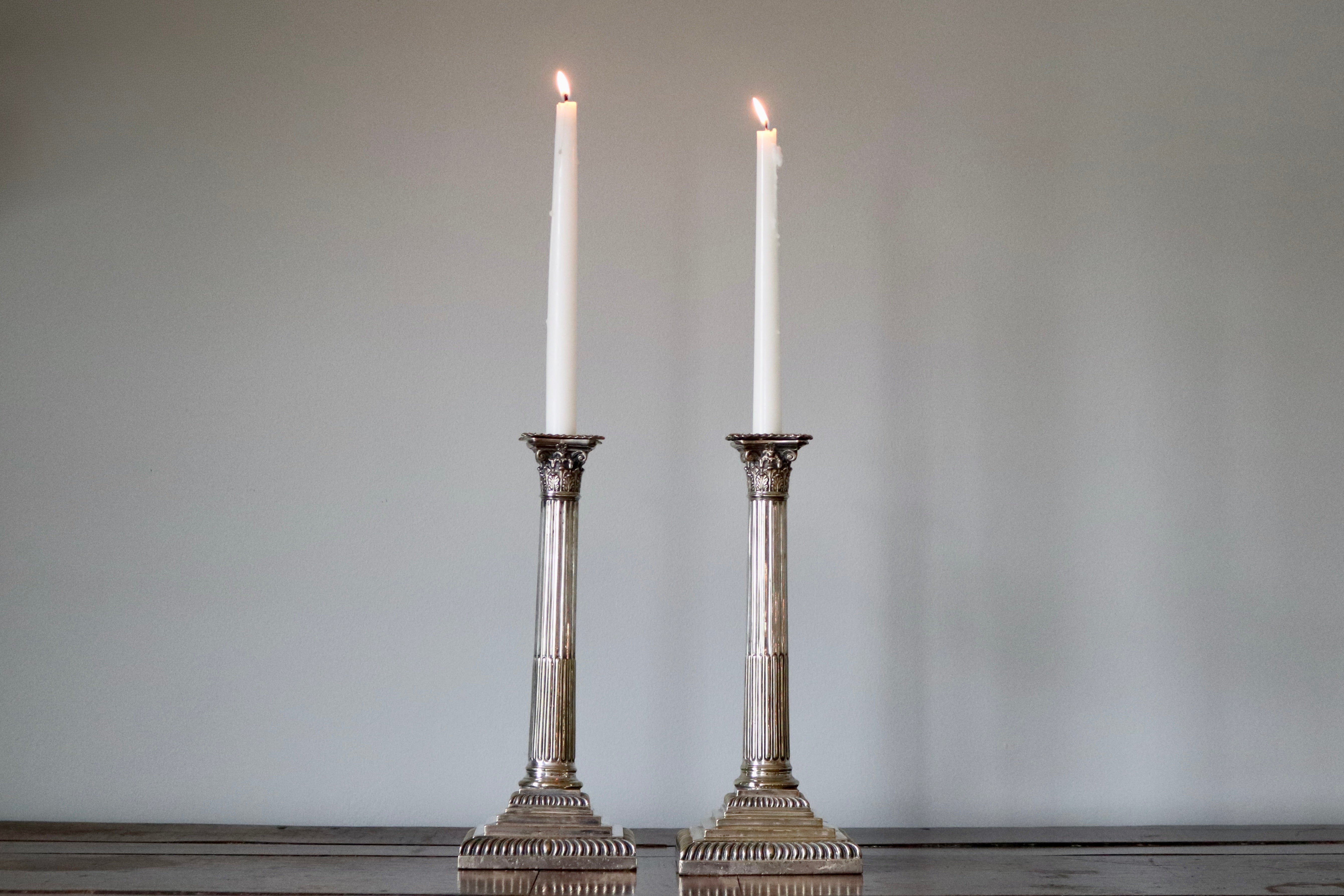 Vintage Silver Plate Candlesticks