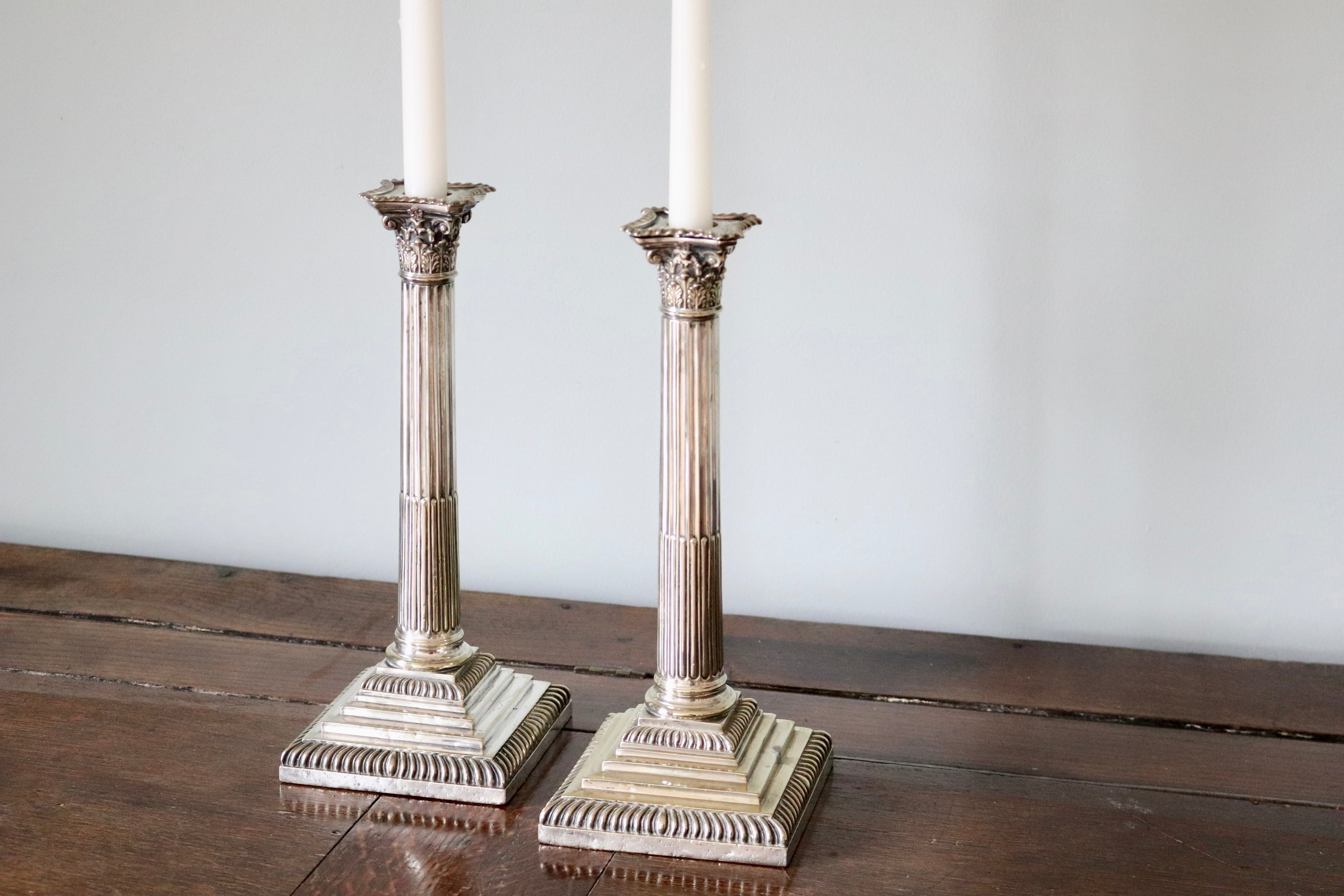 Vintage Silver Plate Candlesticks