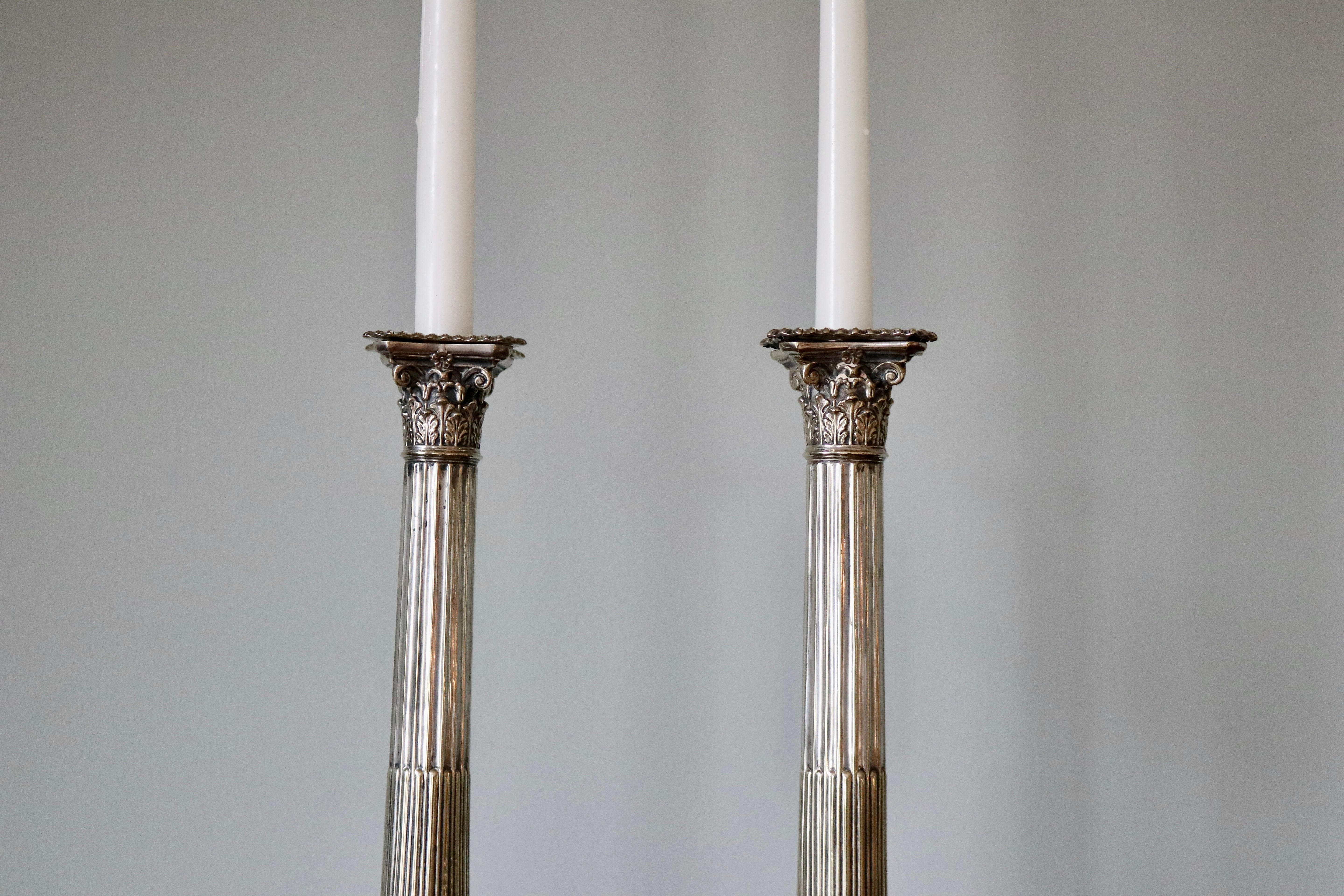 Vintage Silver Plate Candlesticks