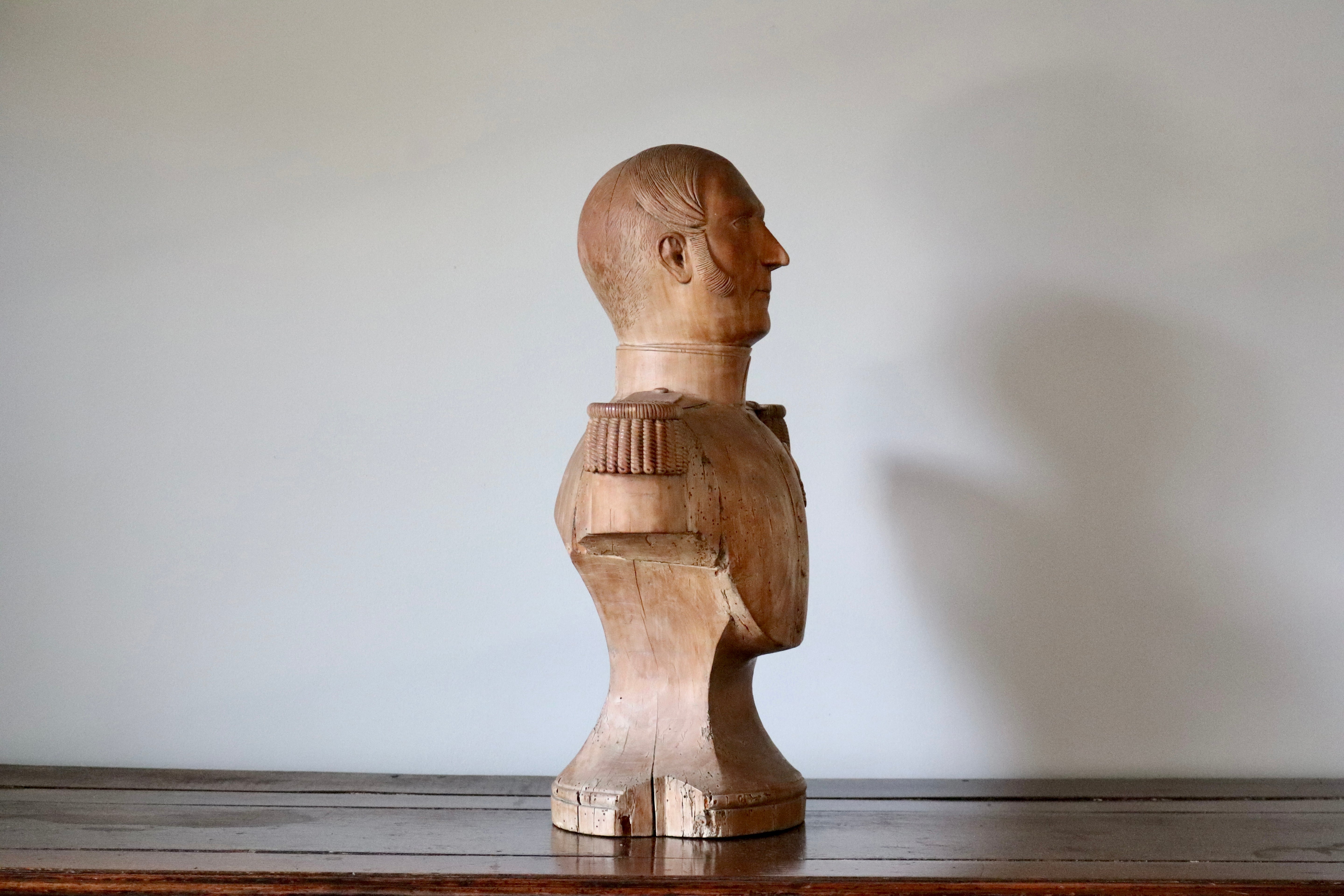 Carved Wooden Bust