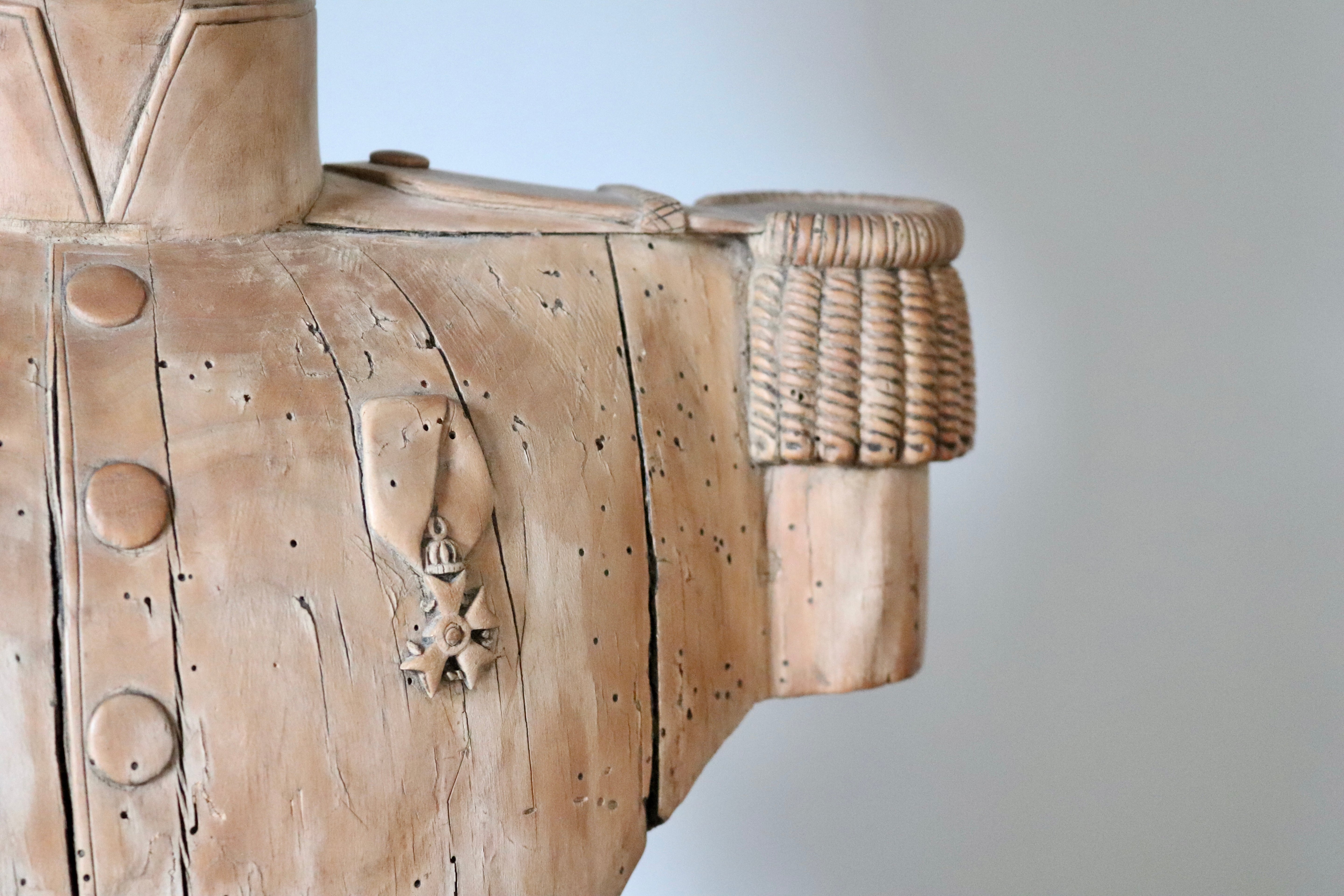 Carved Wooden Bust