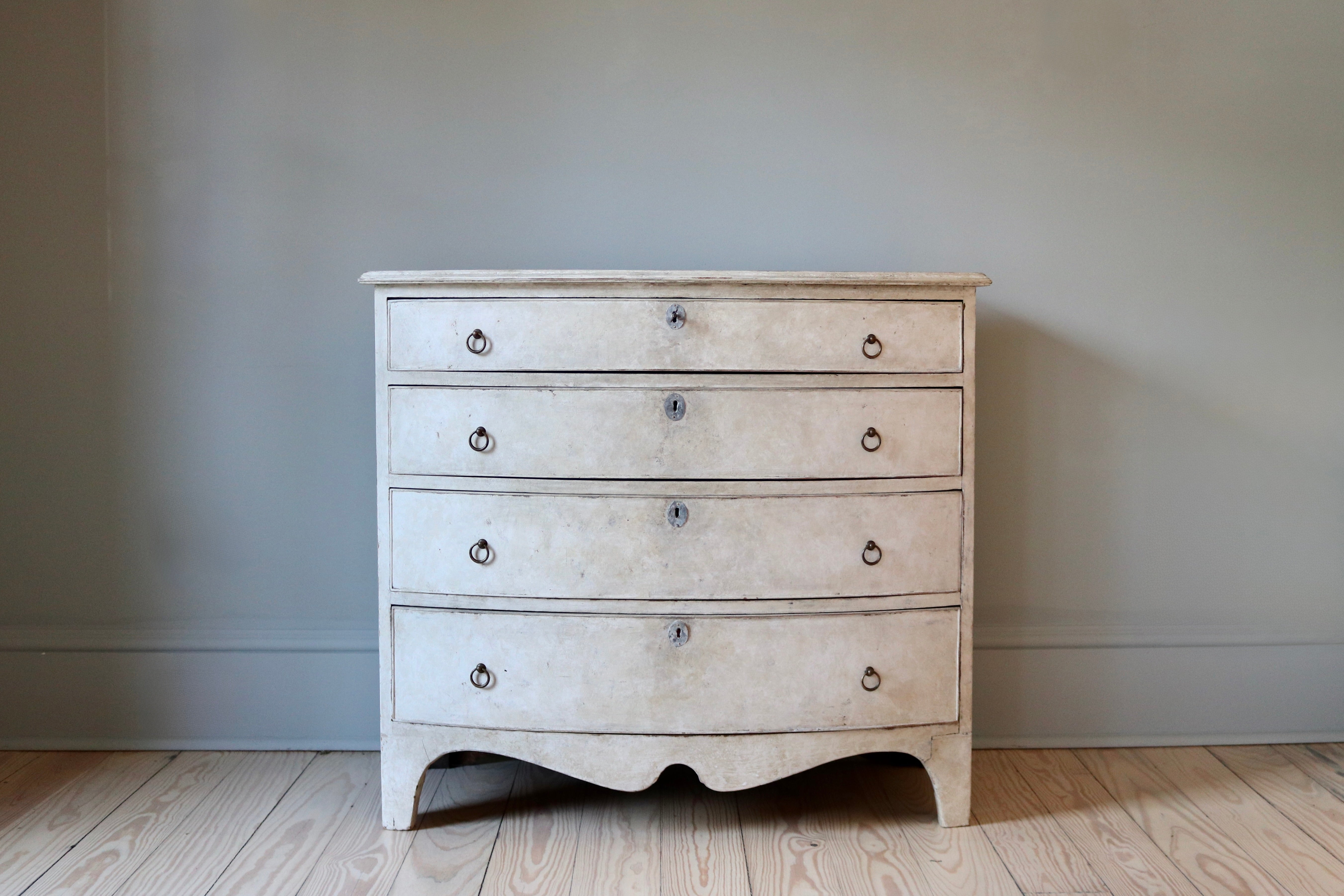 Antique Painted Swedish Chest