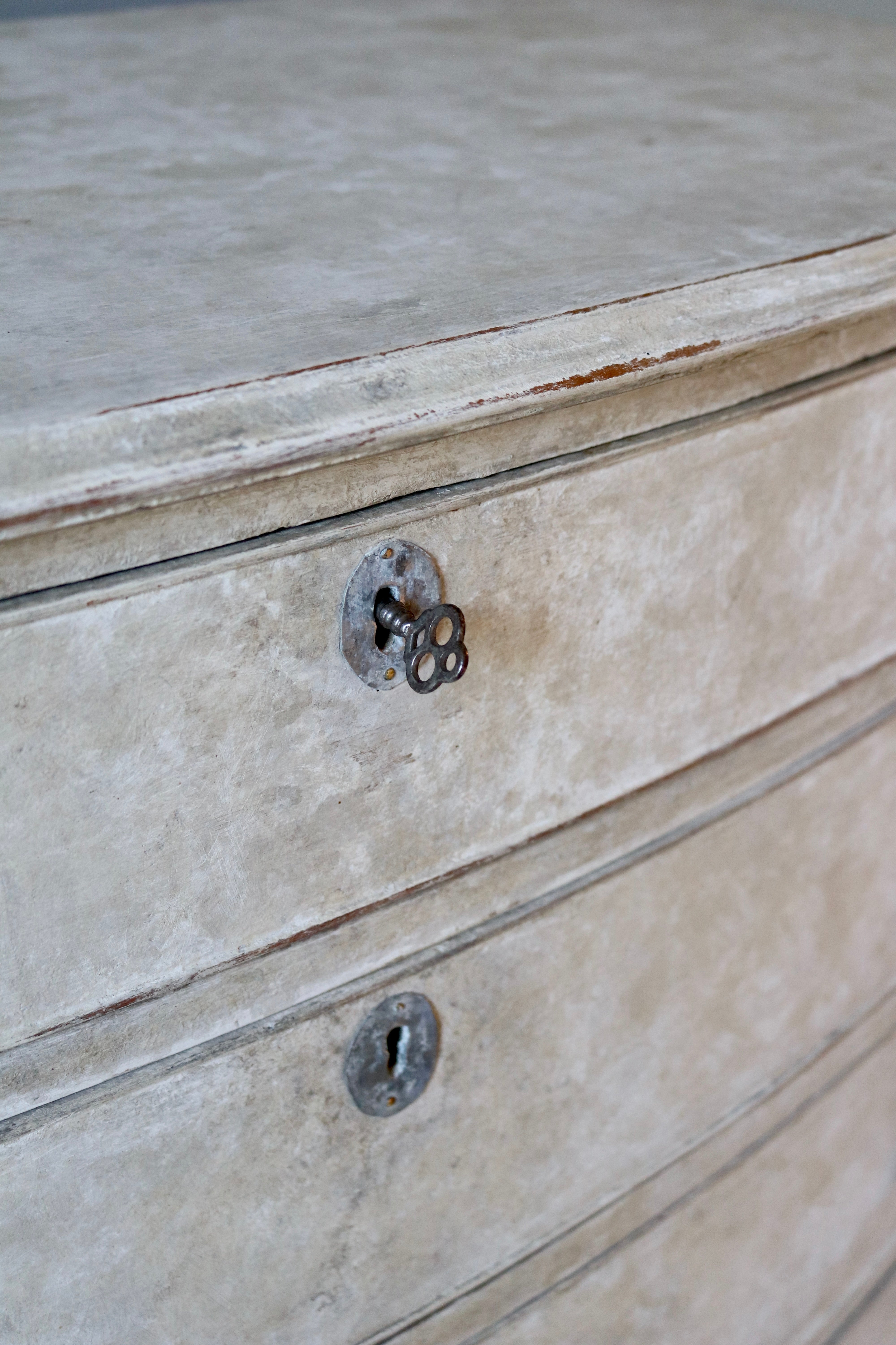 Antique Painted Swedish Chest