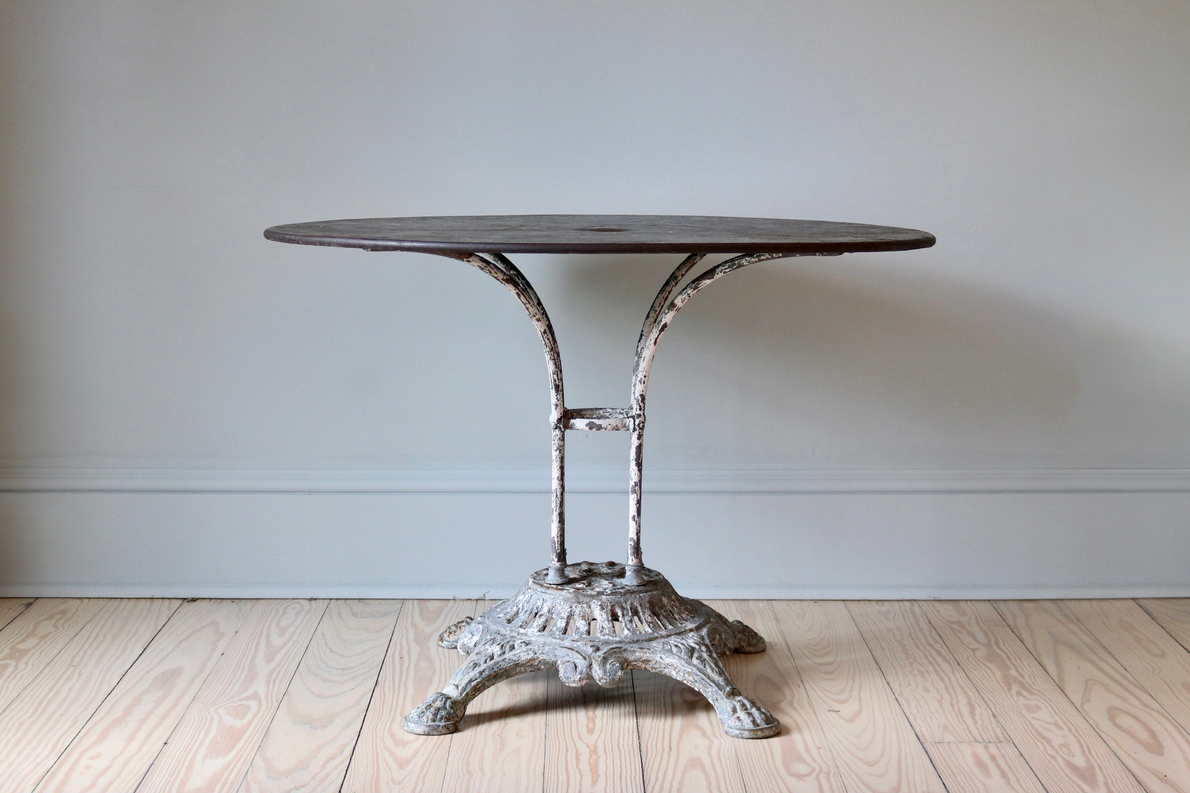 French Garden Table Metal Top