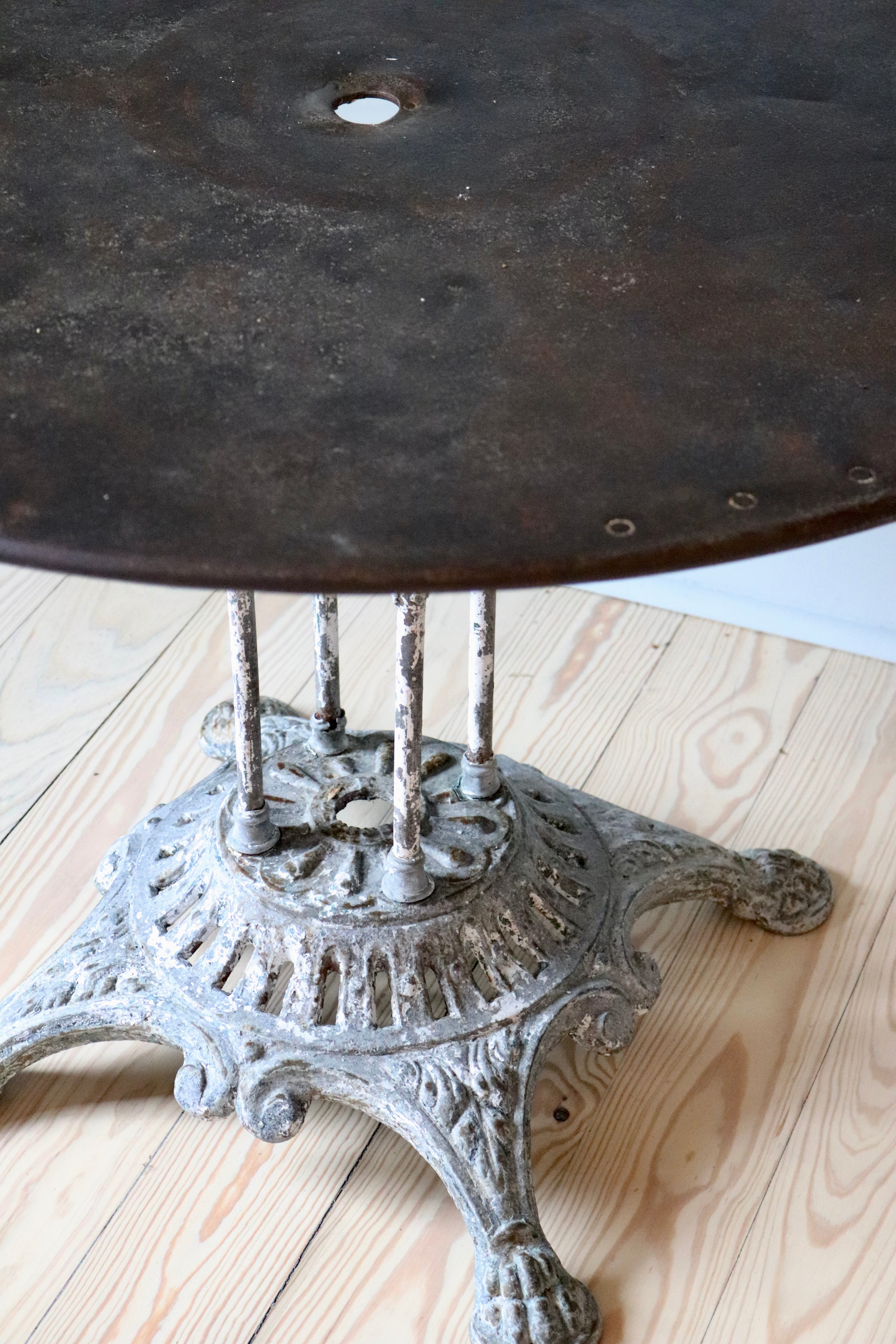 French Garden Table Metal Top