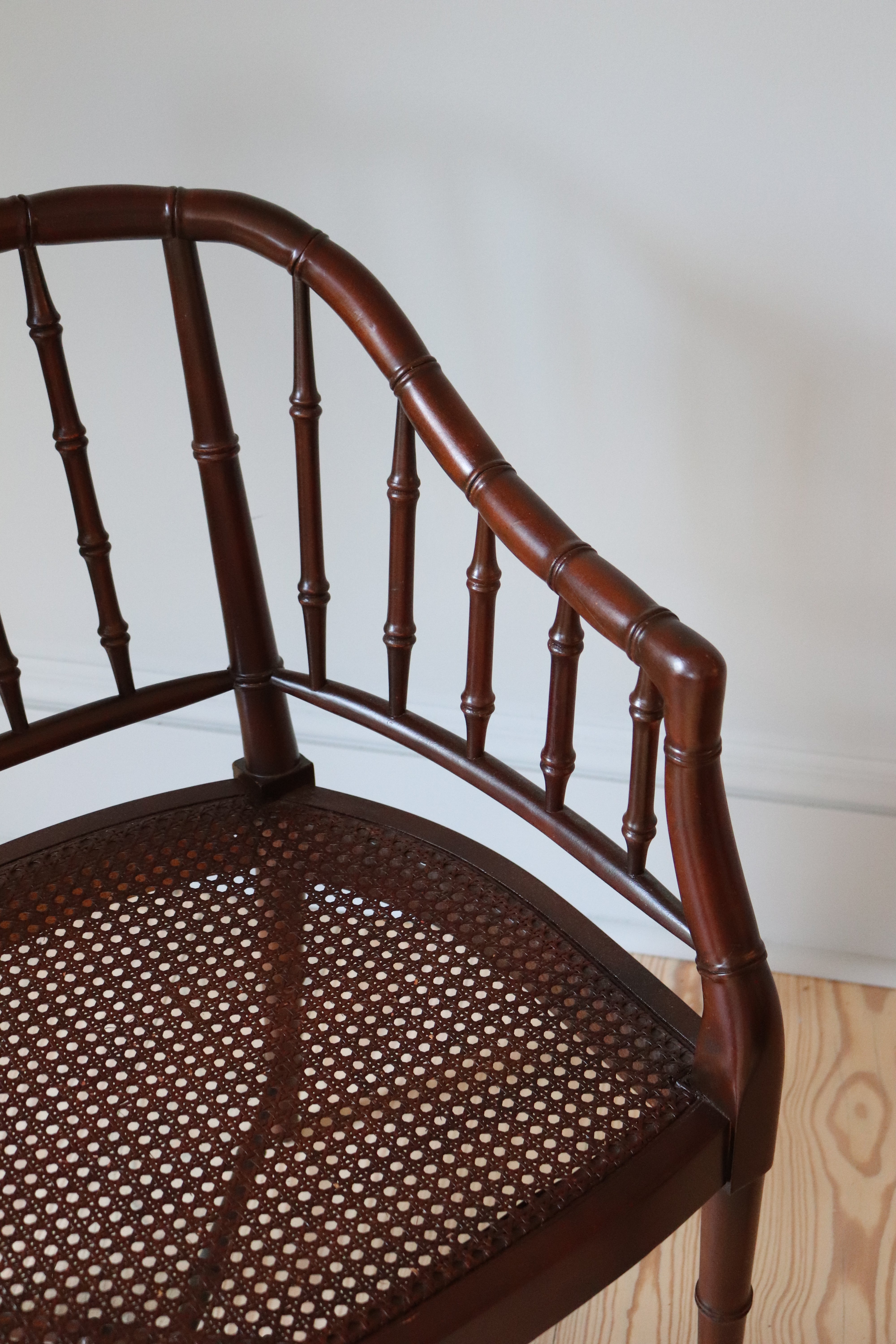 Pair of Cane & Bamboo Chairs