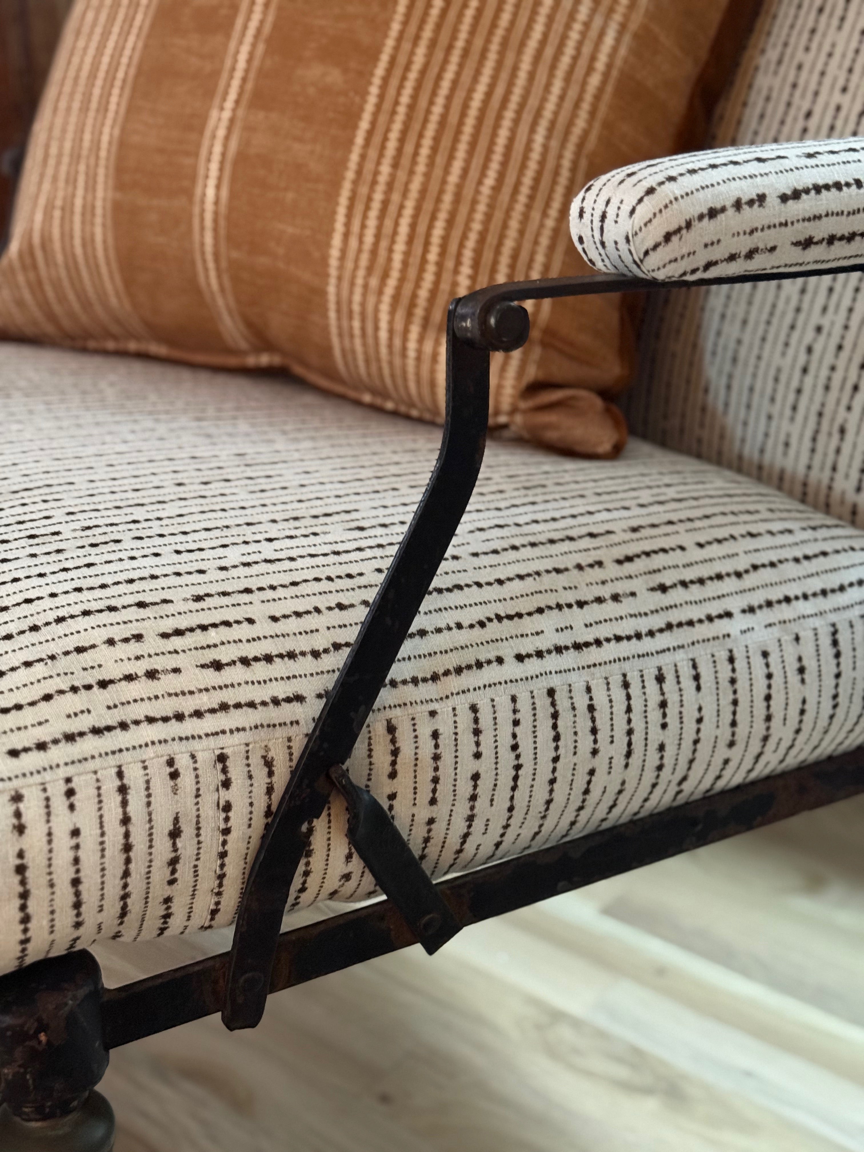 French Campaign Chaise