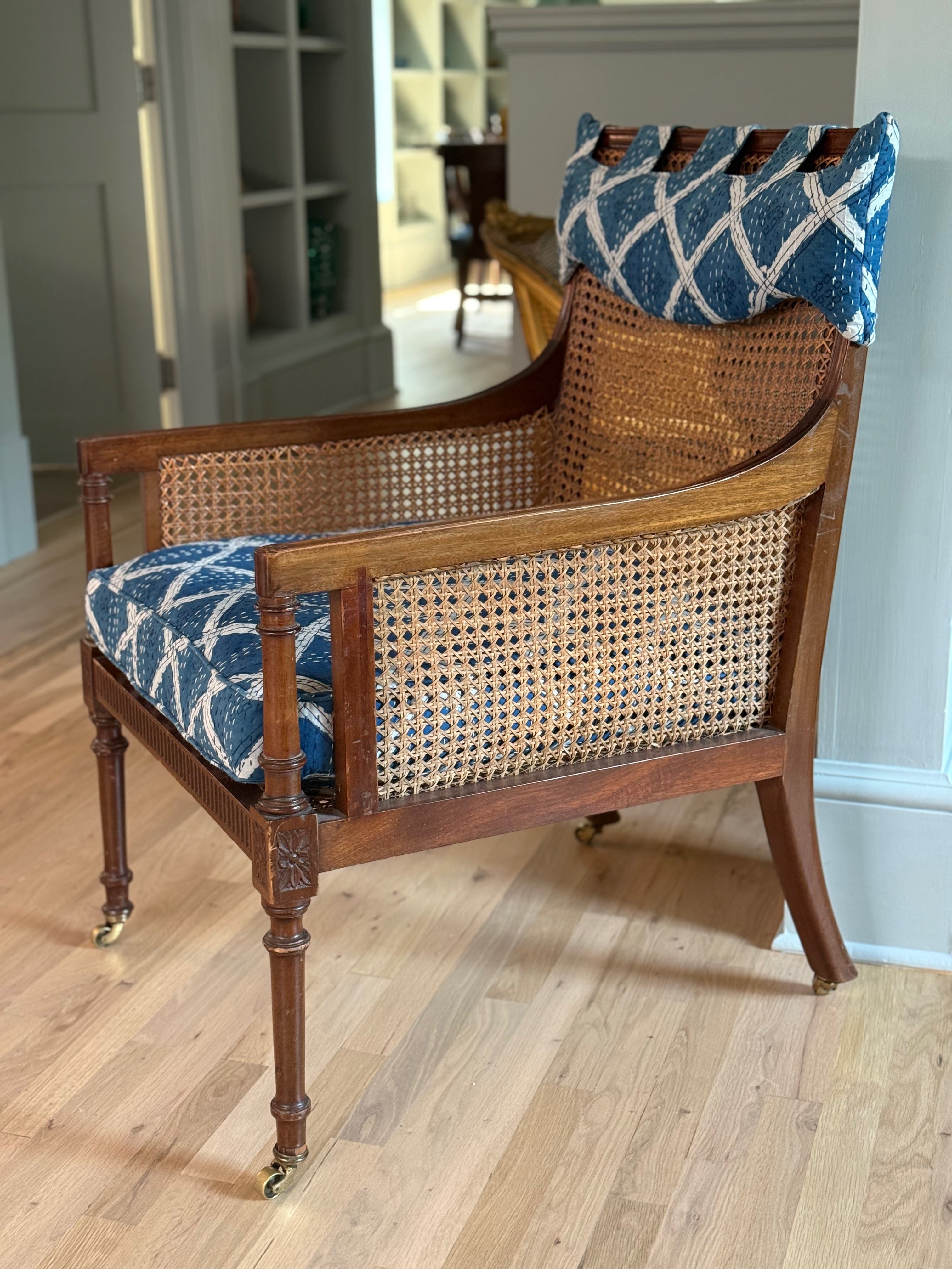 Regency Period Caned Bergere Chair