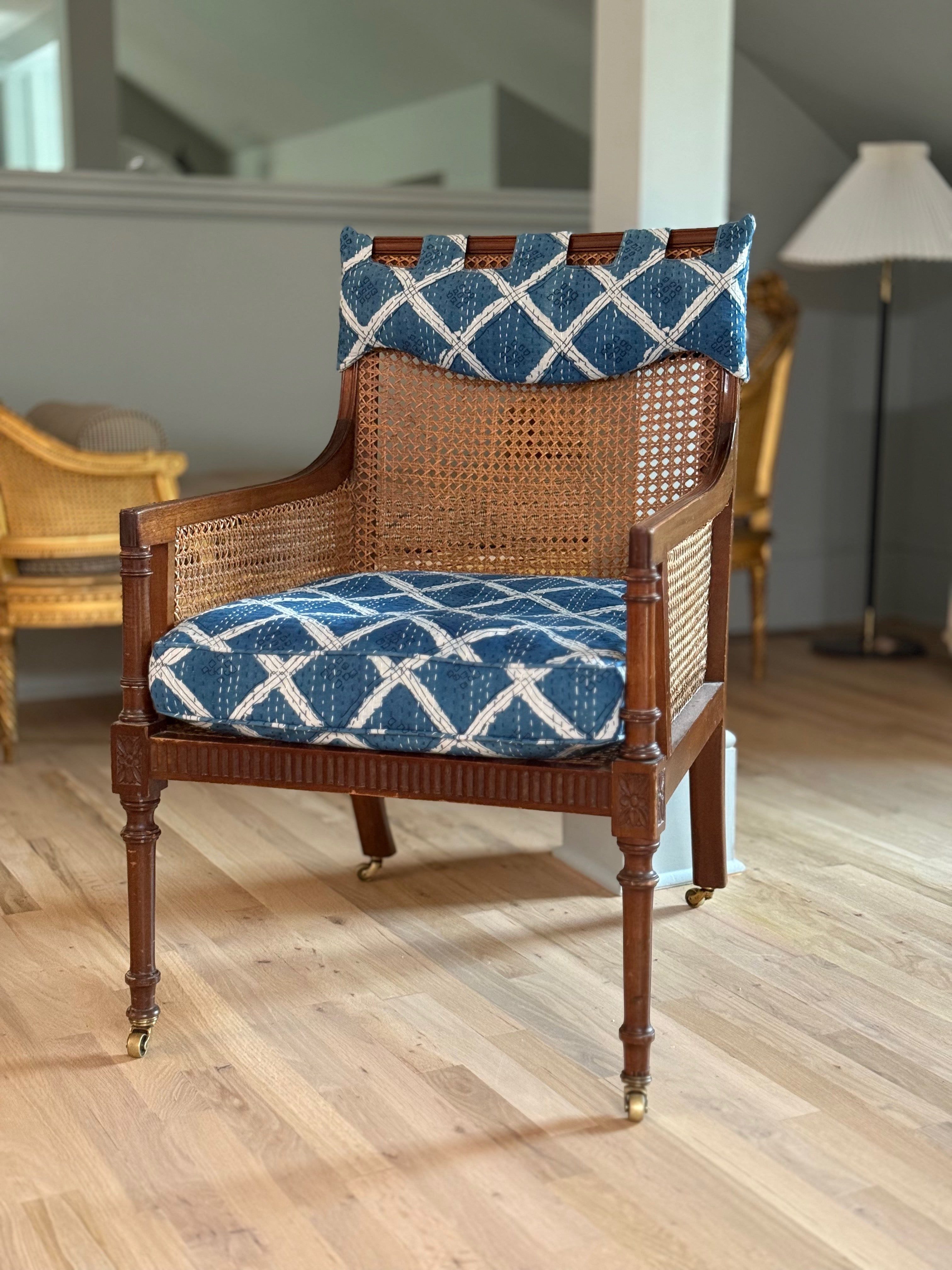 Regency Period Caned Bergere Chair