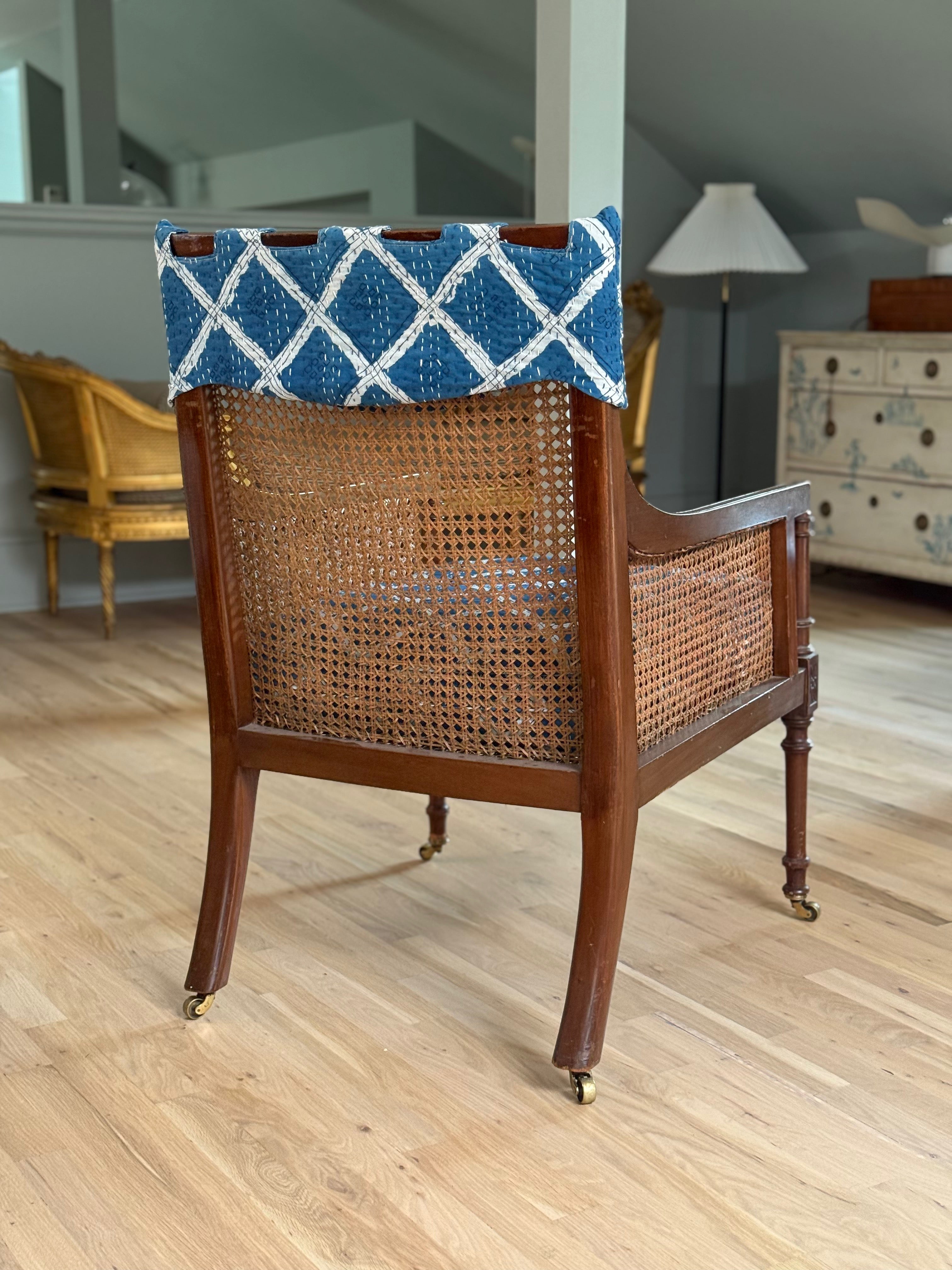 Regency Period Caned Bergere Chair
