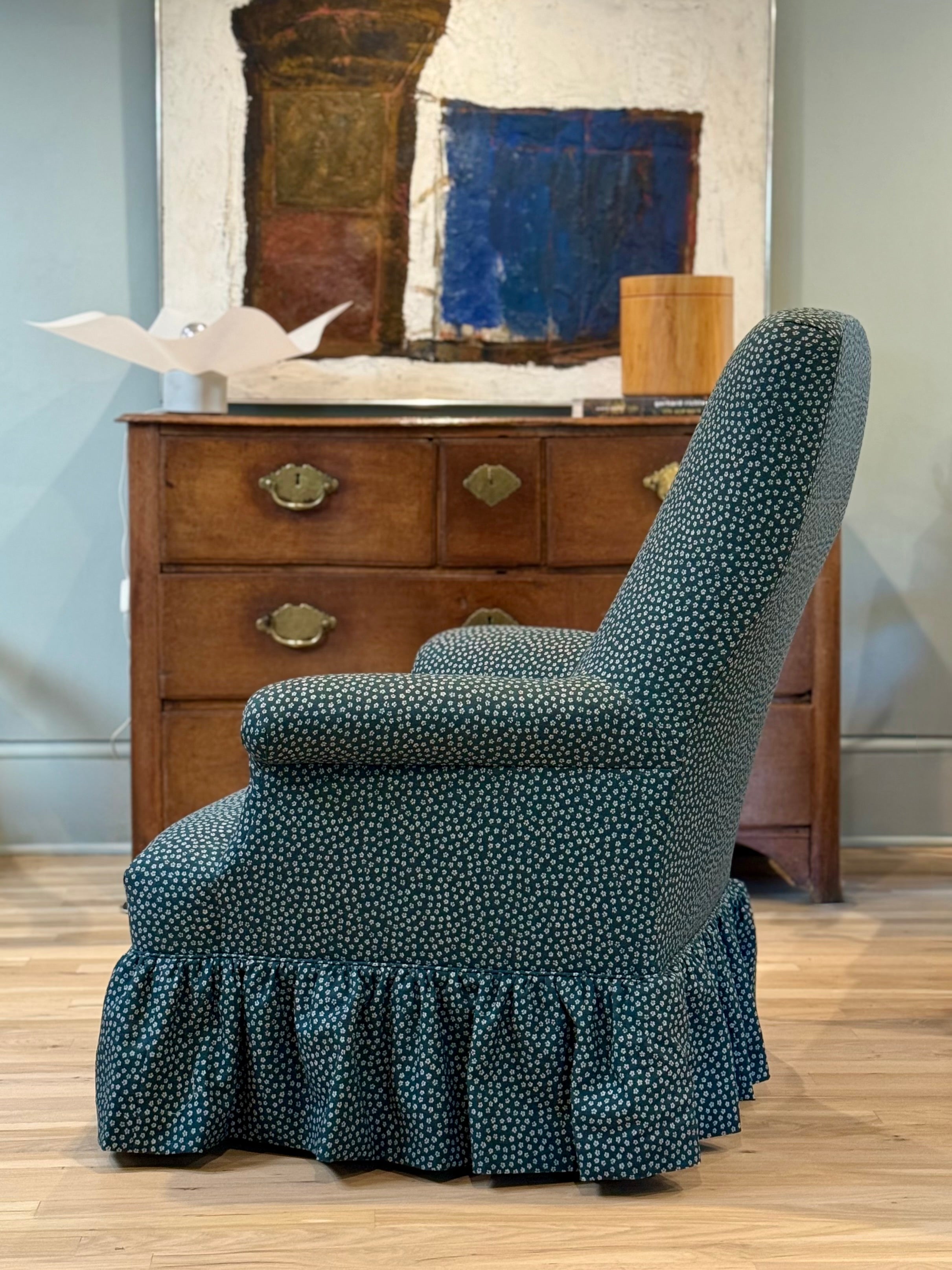 Vintage Chair Re-Upholstered in Robert Kime