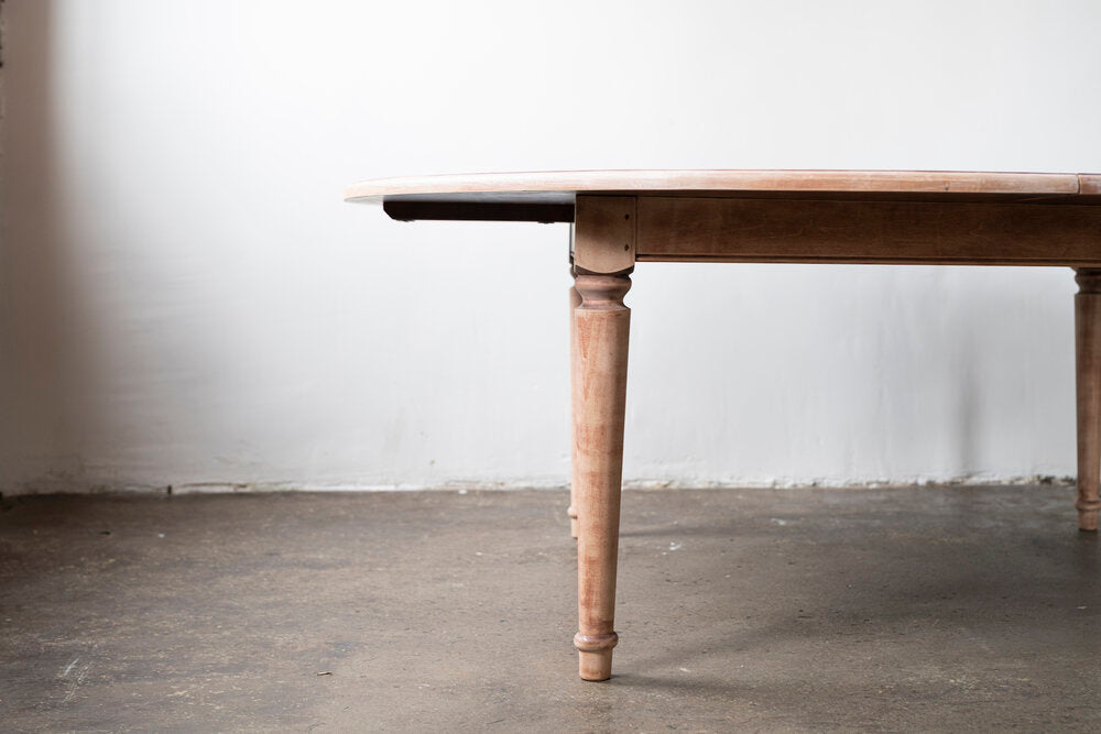 Large Round Walnut Dining Table