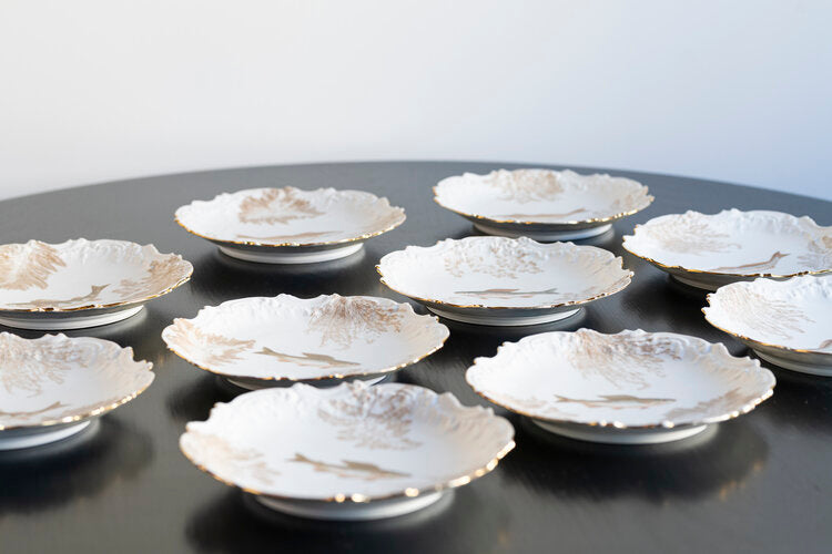 Fish Plates Limoges Set of 10