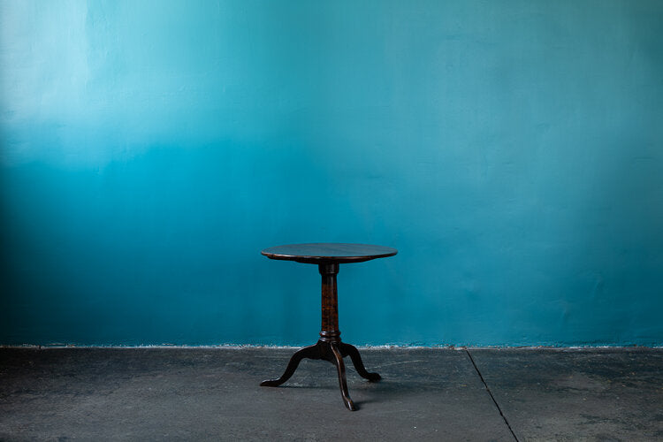 Oak Side Table Round English