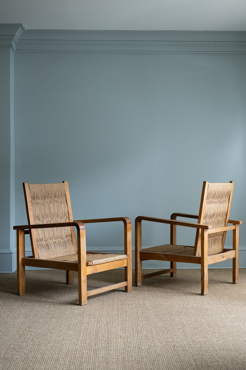 Pair of Spanish Wooden Chairs