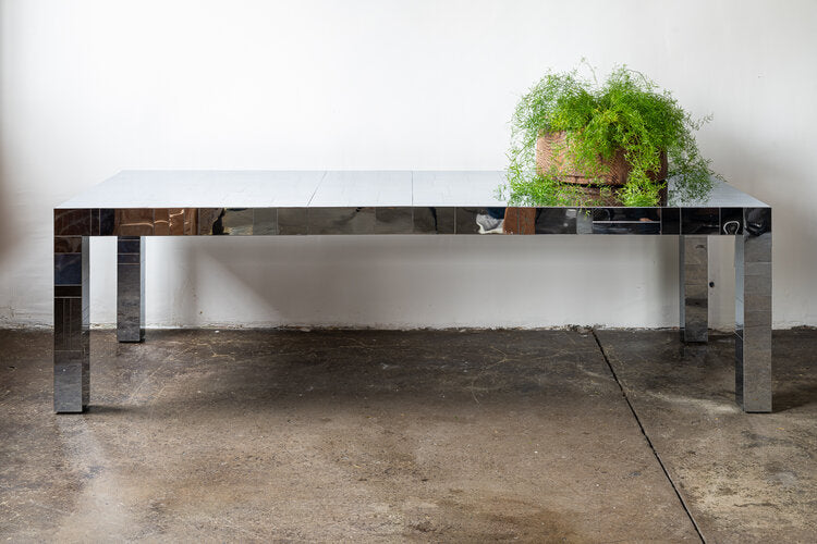 Cityscape Dining Table in Chrome by Paul Evans for Directional ‘70s