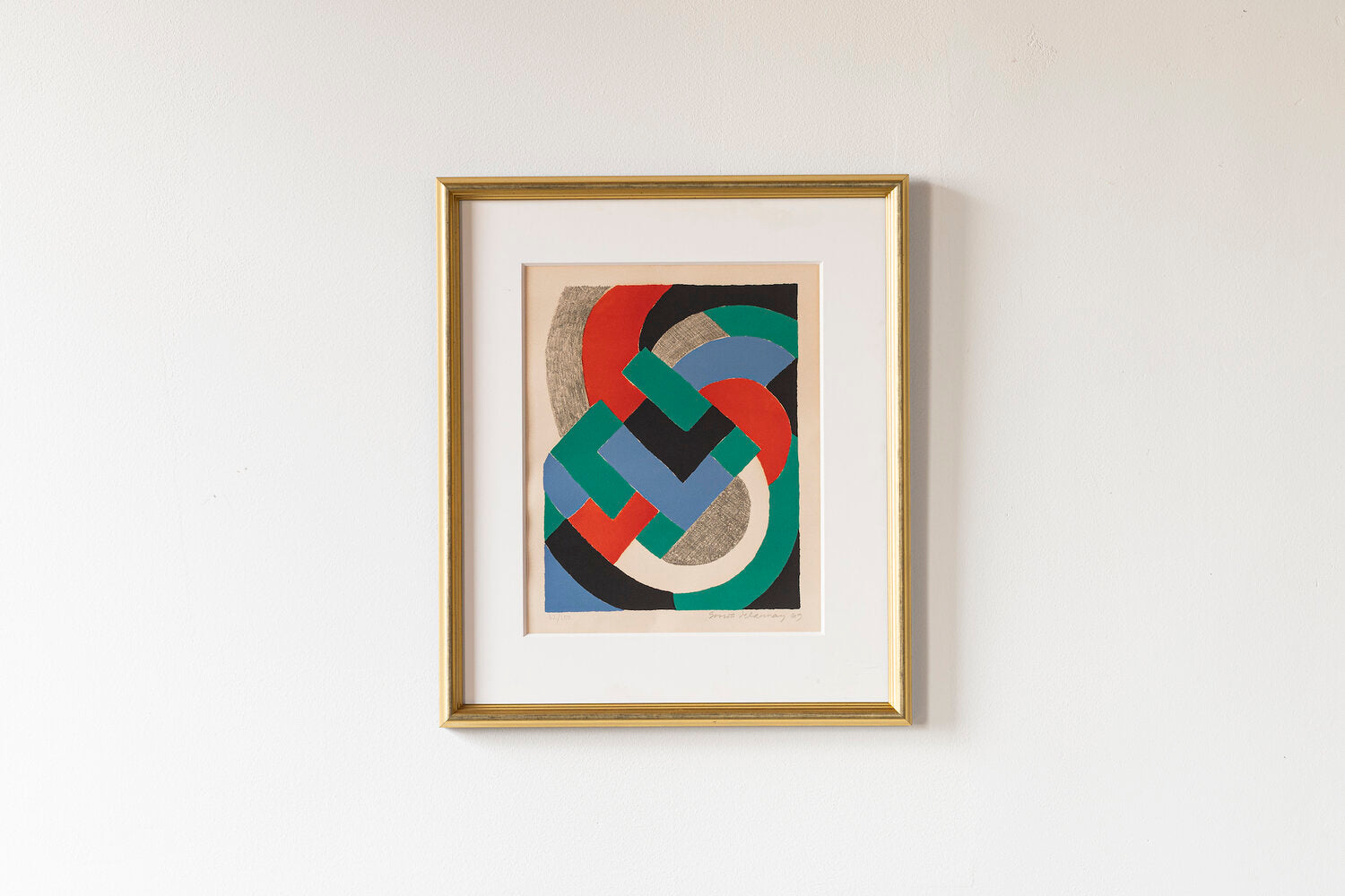 Sonia Delaunay Lithograph, 1969