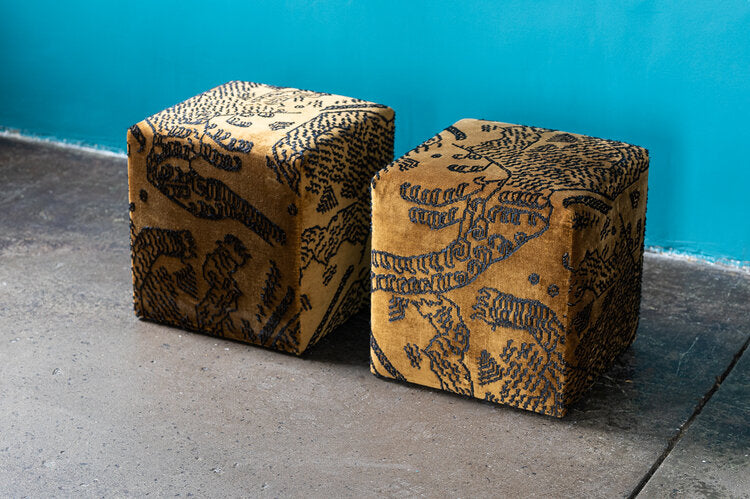 Black Leather & Chrome Platner Stools