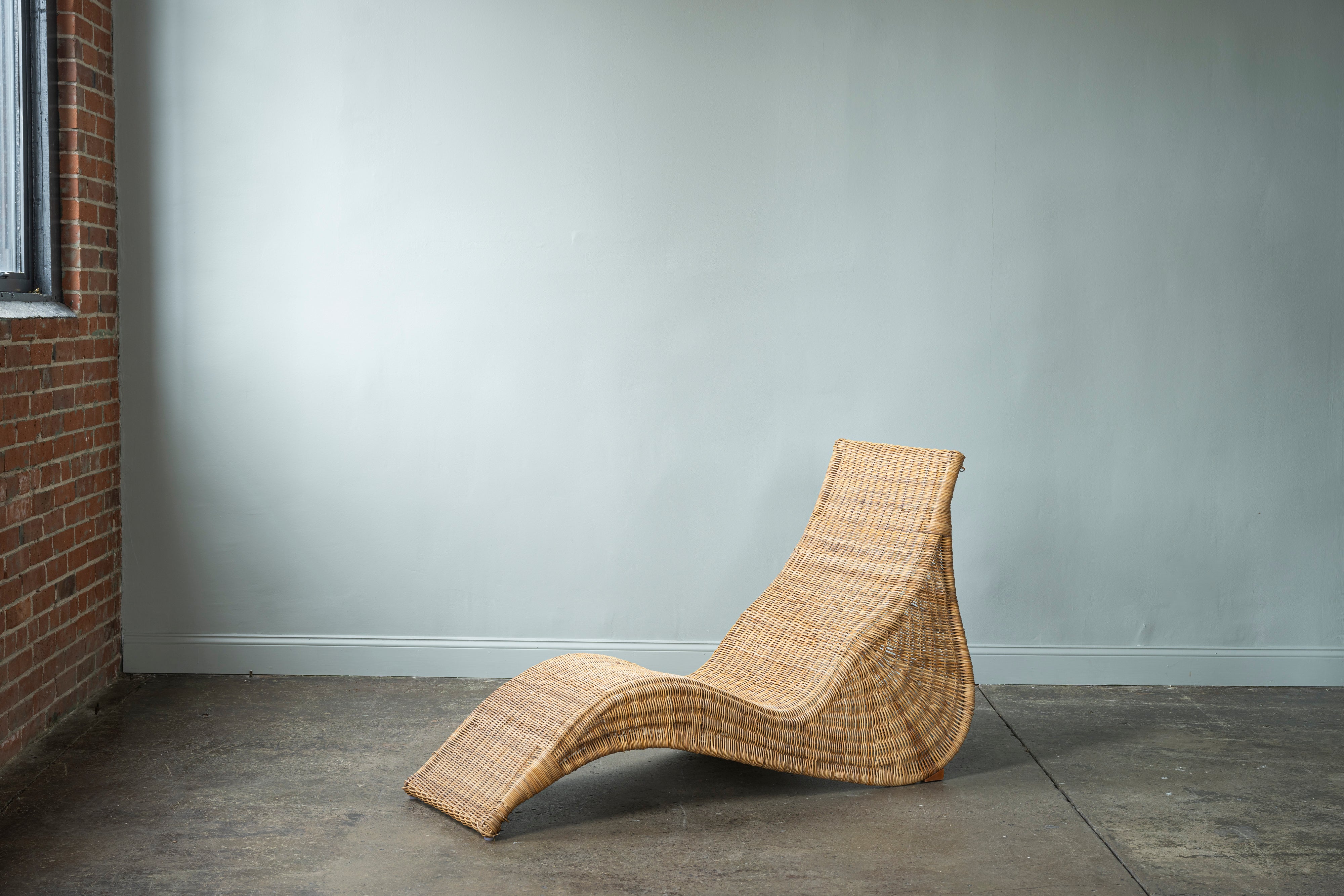 Vintage IKEA Wicker Chaise